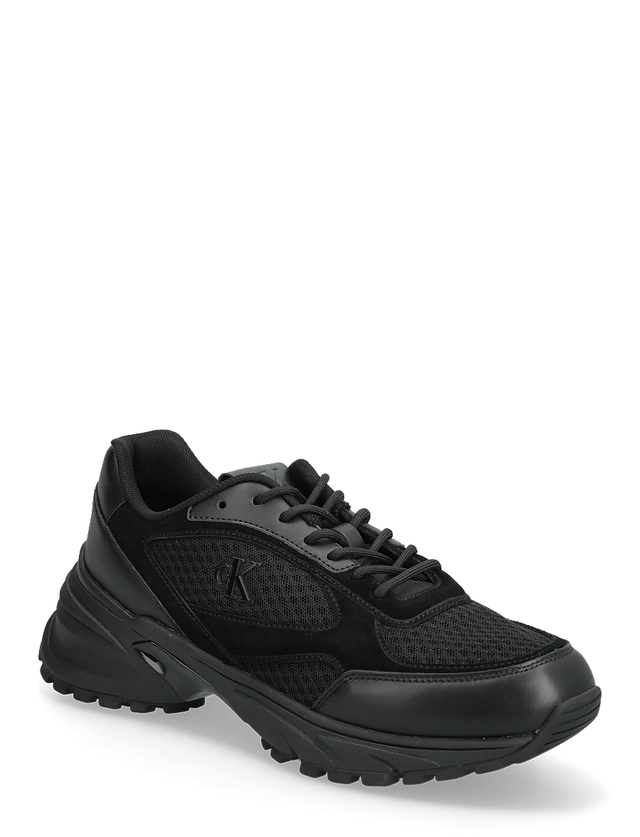 Calvin Klein - HIKE RUNNER MESH MIX - baskets basses - triple black - 0