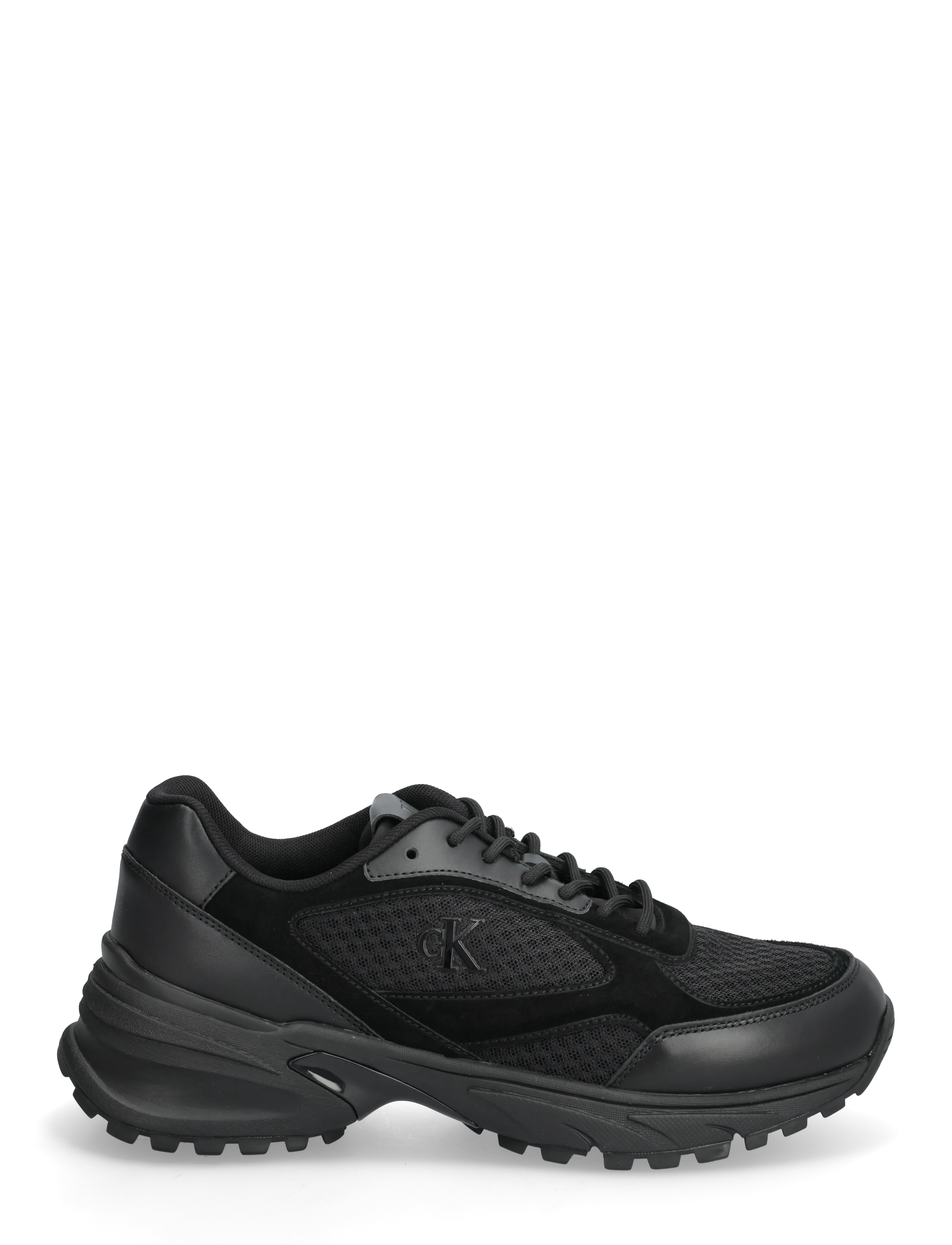 Calvin Klein - HIKE RUNNER MESH MIX - matalavartiset tennarit - triple black - 1