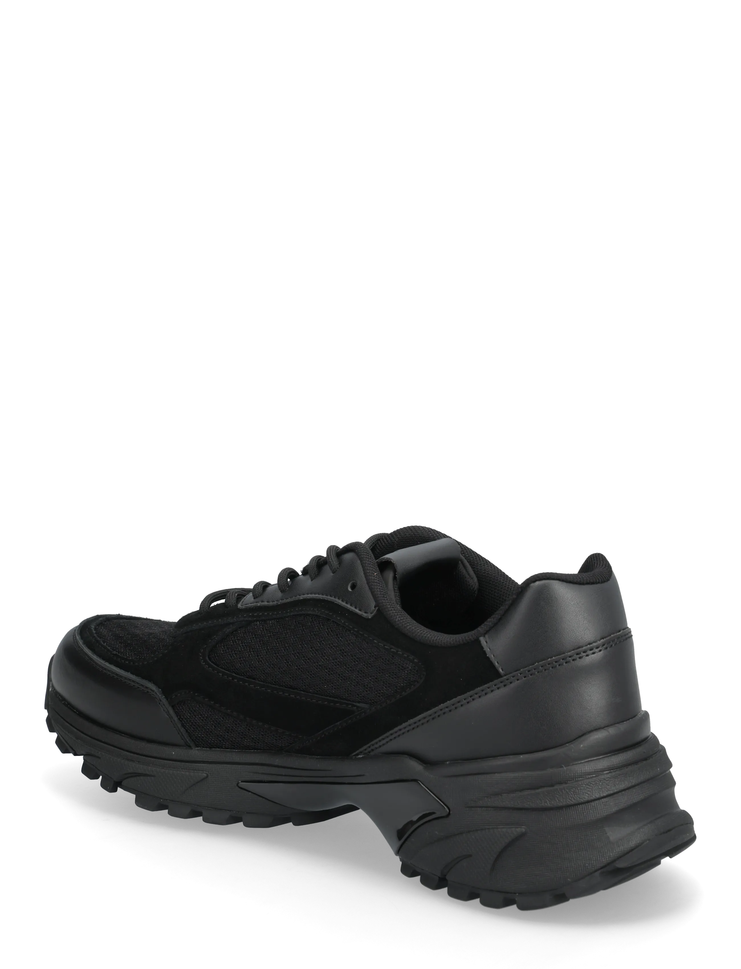 Calvin Klein - HIKE RUNNER MESH MIX - matalavartiset tennarit - triple black - 2