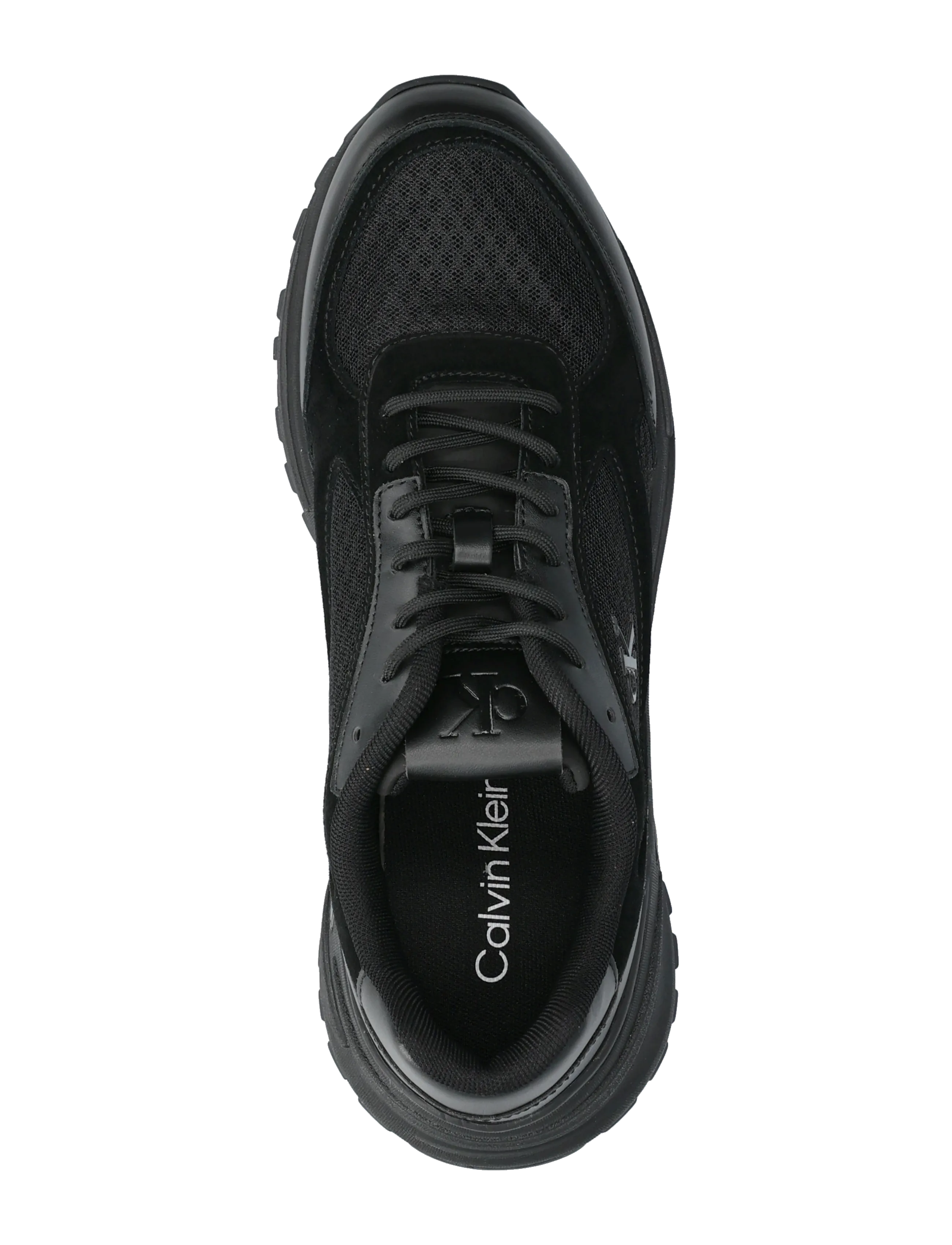 Calvin Klein - HIKE RUNNER MESH MIX - matalavartiset tennarit - triple black - 3
