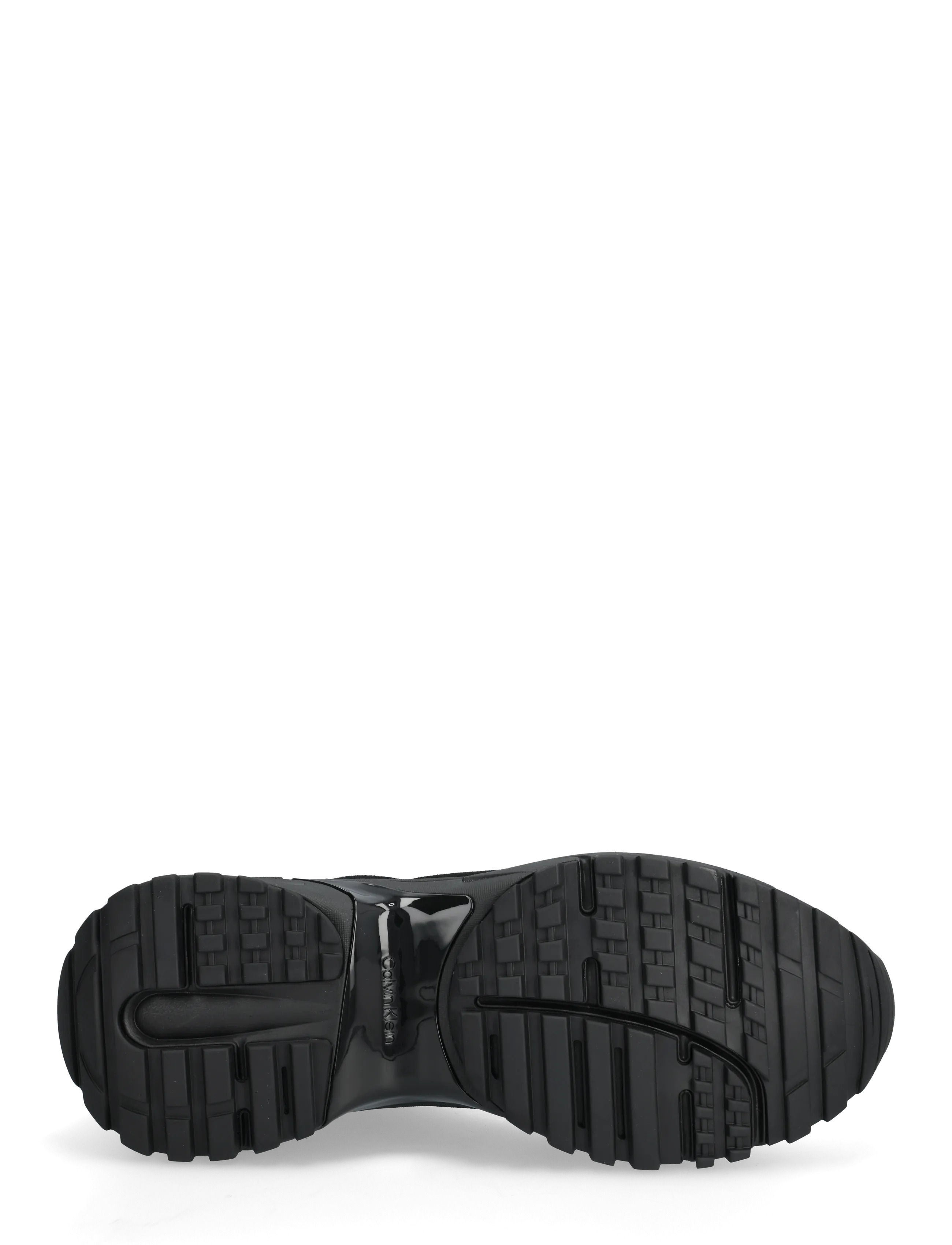 Calvin Klein - HIKE RUNNER MESH MIX - matalavartiset tennarit - triple black - 4
