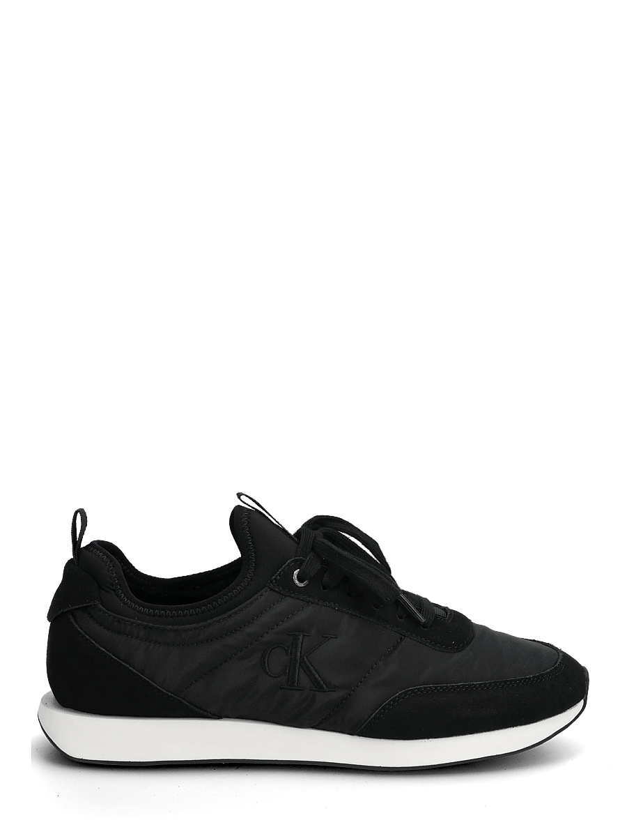 Calvin Klein - RETRO RUNNER SOCK LACEUP MIX MAT - lave sneakers - ck black - 1