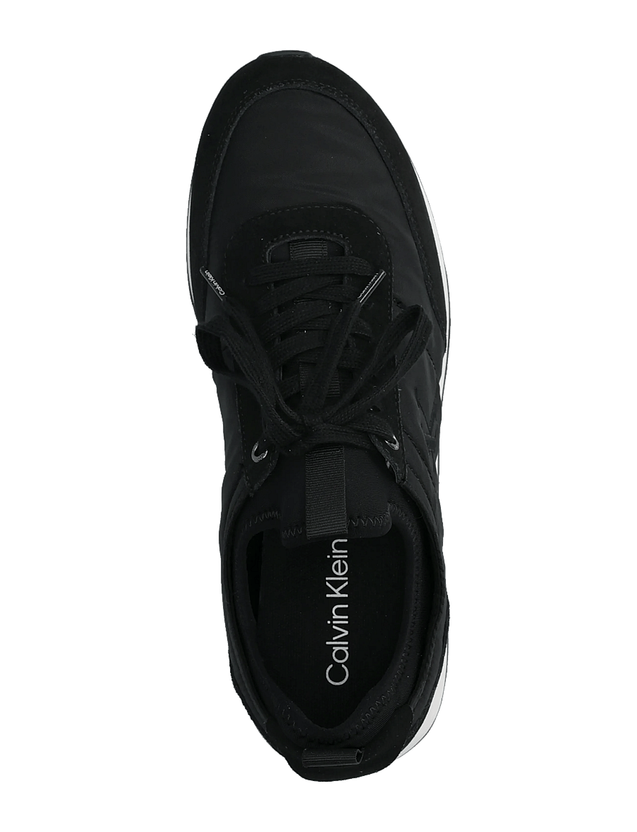 Calvin Klein - RETRO RUNNER SOCK LACEUP MIX MAT - lave sneakers - ck black - 3