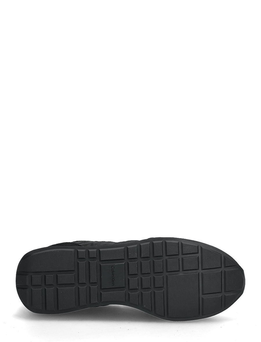 Calvin Klein - RETRO RUNNER SOCK LACEUP MIX MAT - lave sneakers - ck black - 4