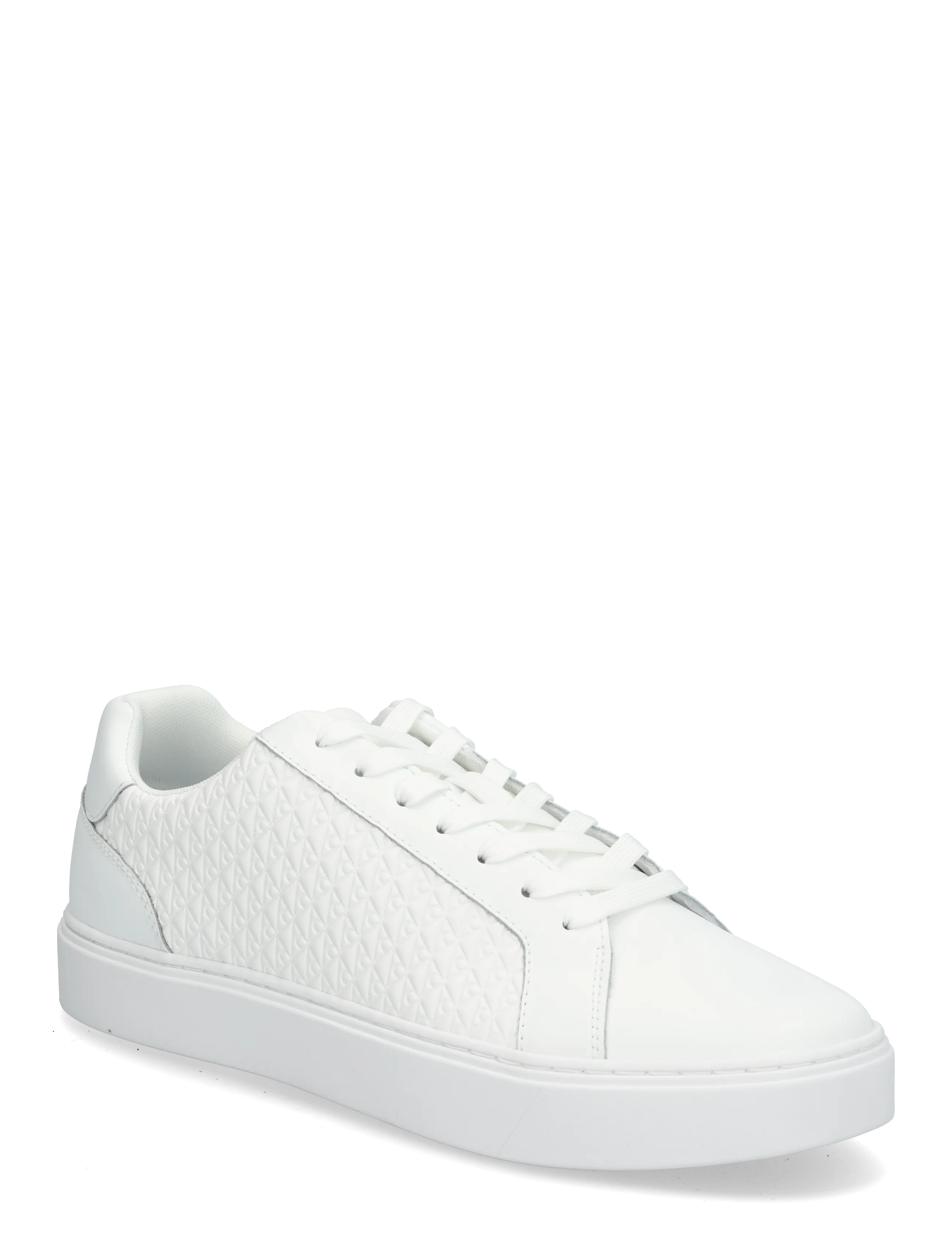 Calvin Klein CLASSIC CUPSOLE LACEUP AOP - Shoes - TRIPLE BRIGHT WHITE / white
