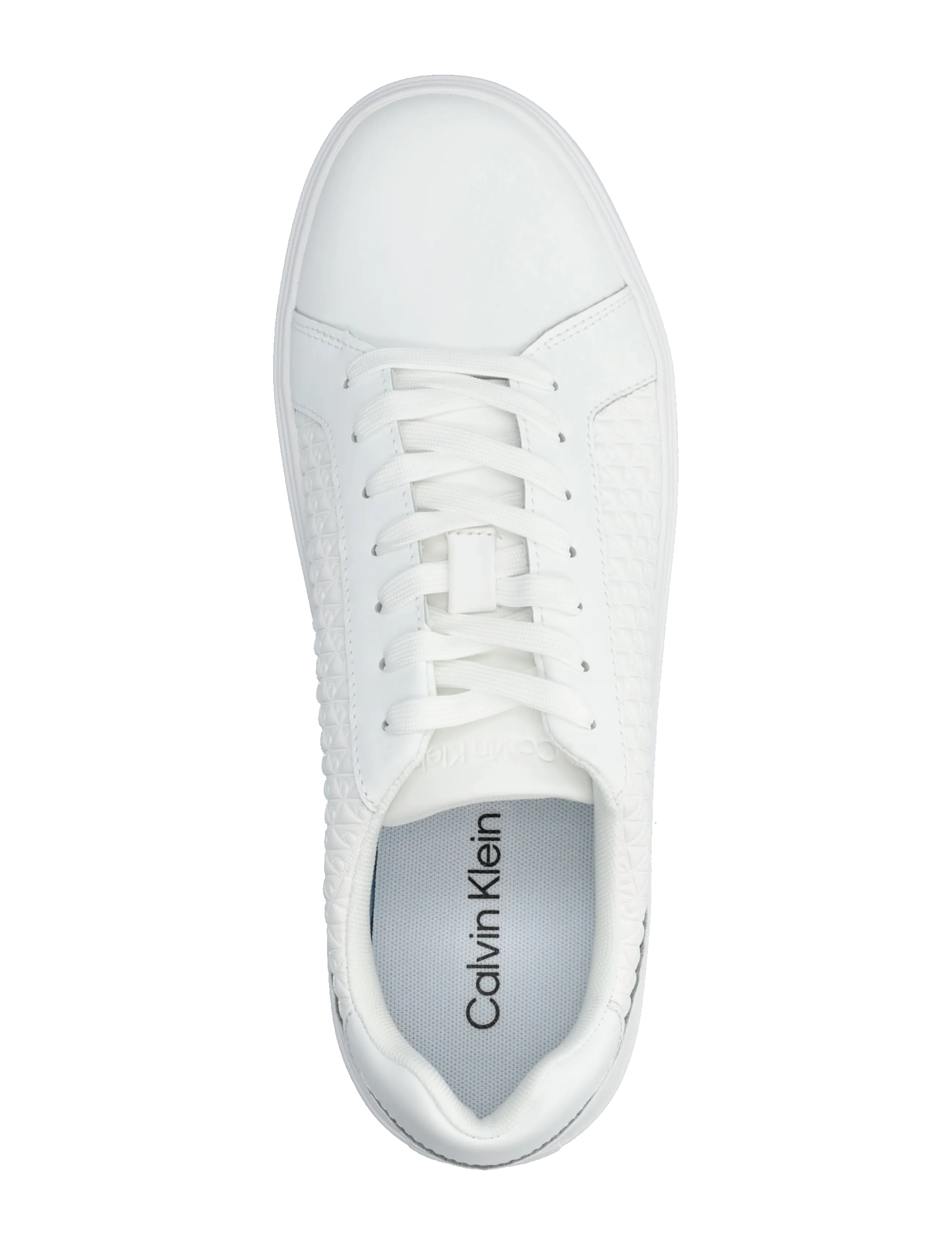 Calvin Klein - CLASSIC CUPSOLE LACEUP AOP - sneakers - triple bright white - 3