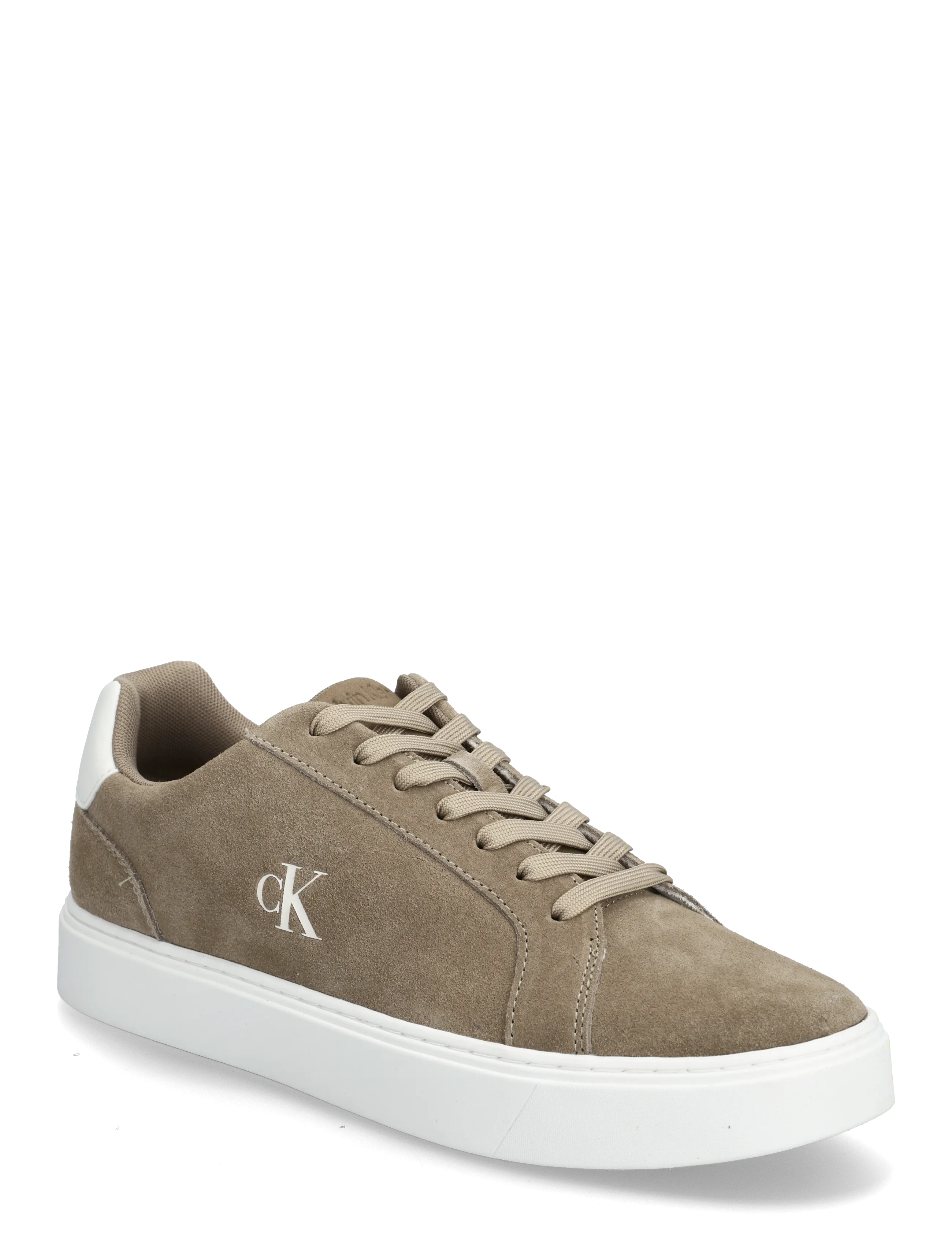 Calvin Klein CLASSIC CUPSOLE LACEUP SU - Skór - DESERT TAUPE BRIGHT WHITE / beige