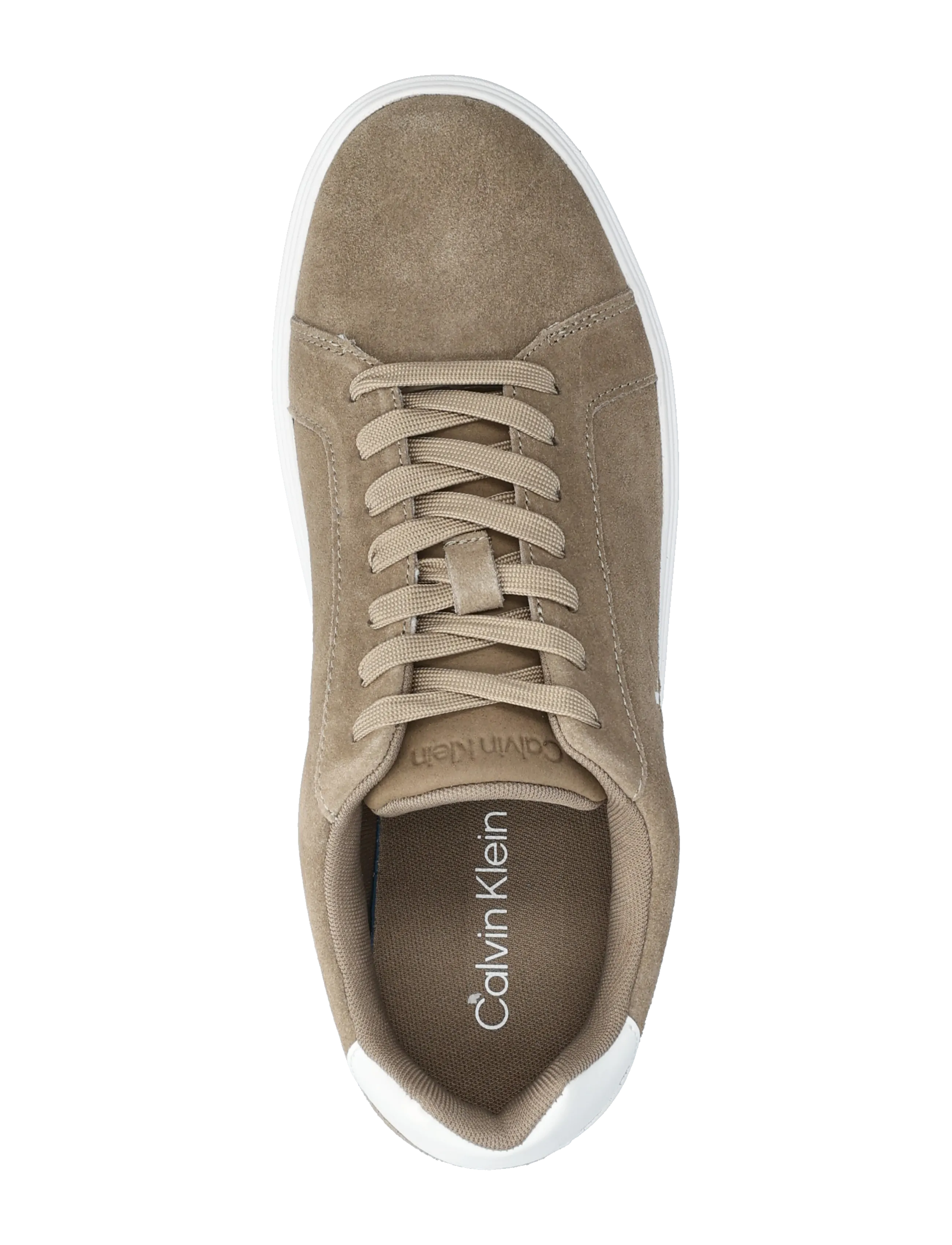 Calvin Klein - CLASSIC CUPSOLE LACEUP SU - lave sneakers - desert taupe bright white - 3
