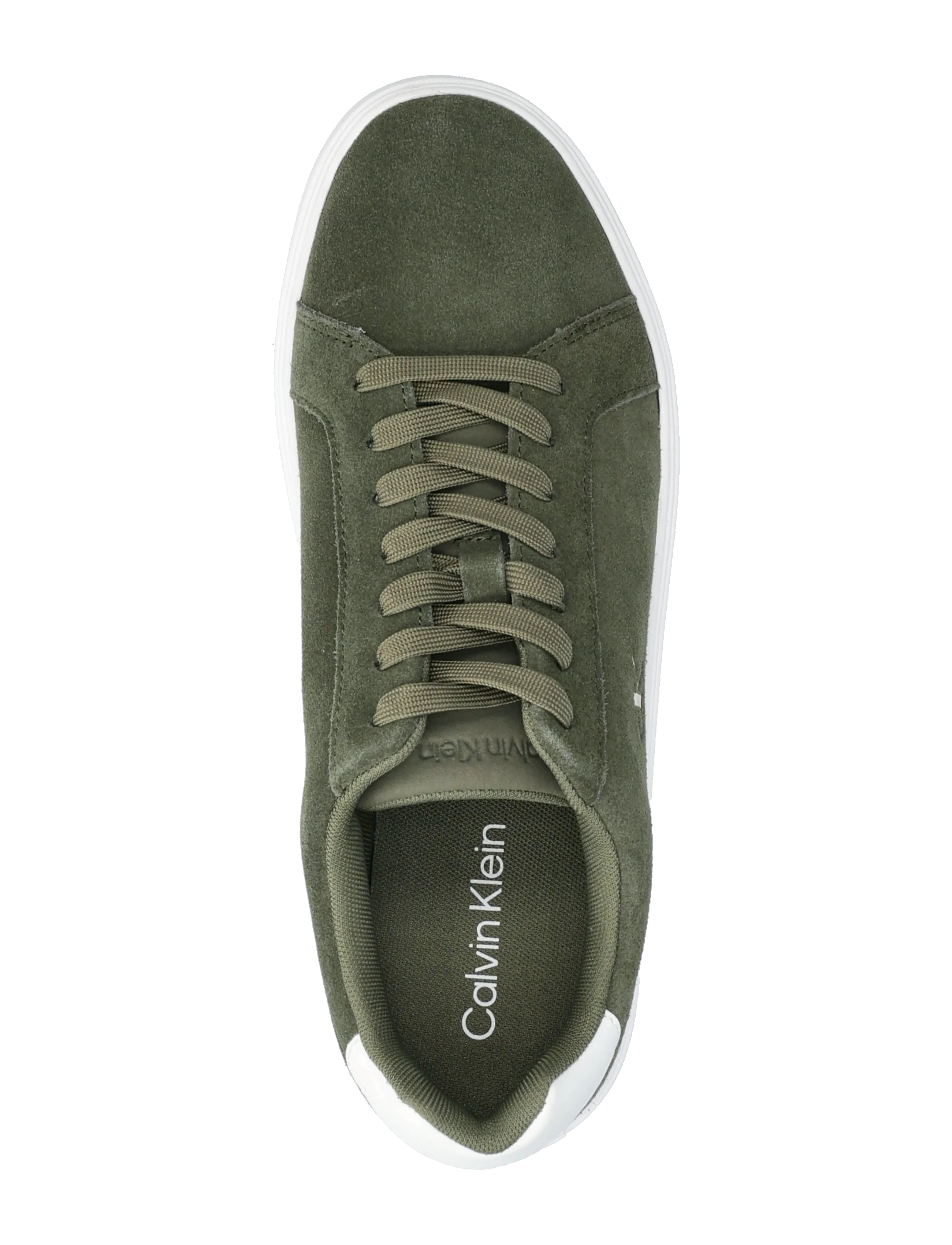 Calvin Klein - CLASSIC CUPSOLE LACEUP SU - lave sneakers - deep lichen green bright white - 3