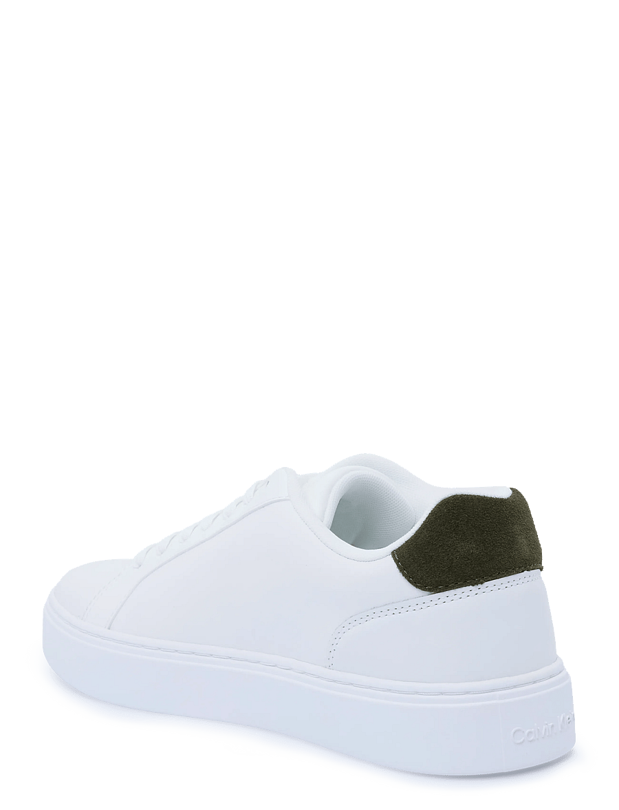 Calvin Klein - CLASSIC CUPSOLE LACEUP LTH - sneakers - bright white olive dark night - 1