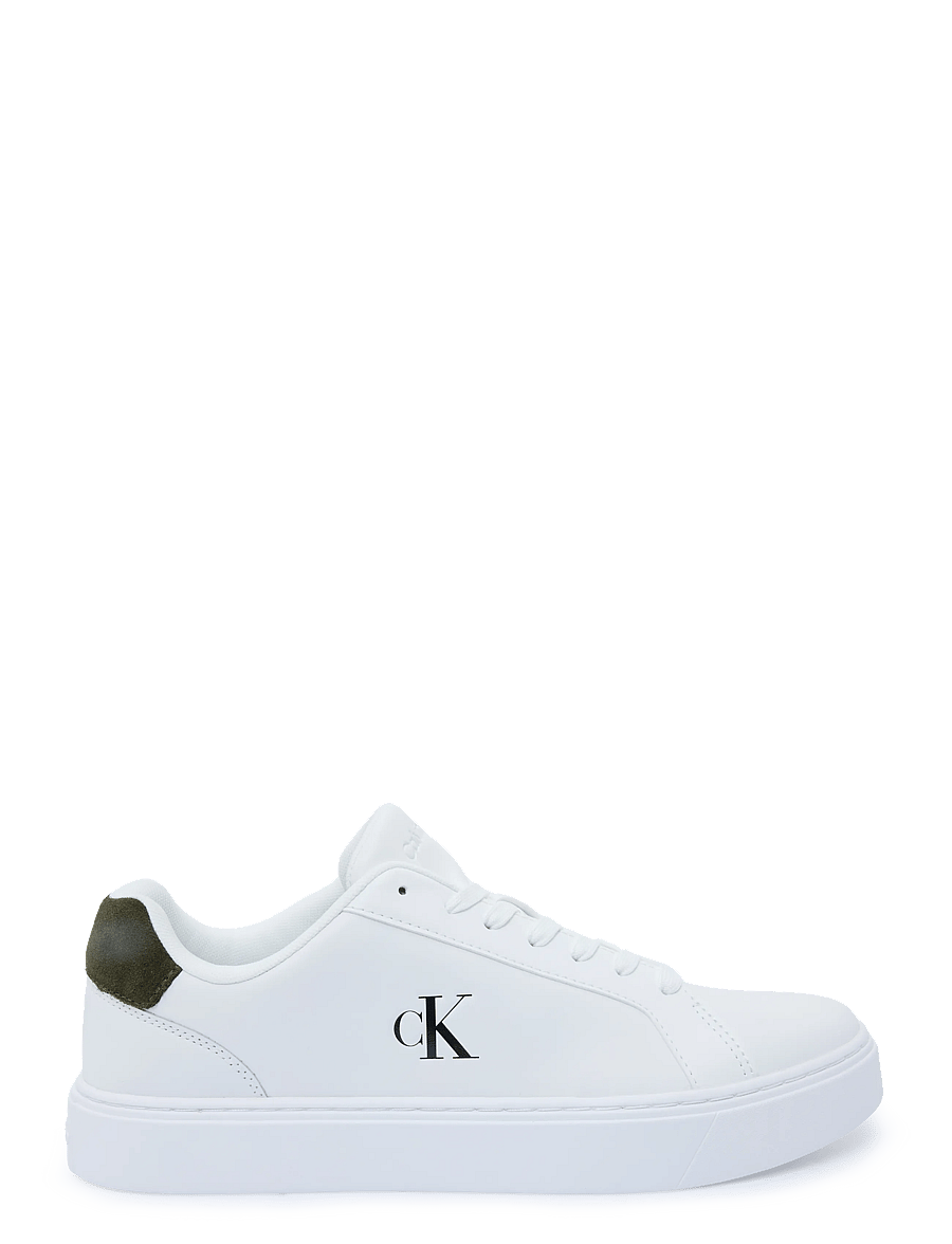 Calvin Klein - CLASSIC CUPSOLE LACEUP LTH - sneakers - bright white olive dark night - 2
