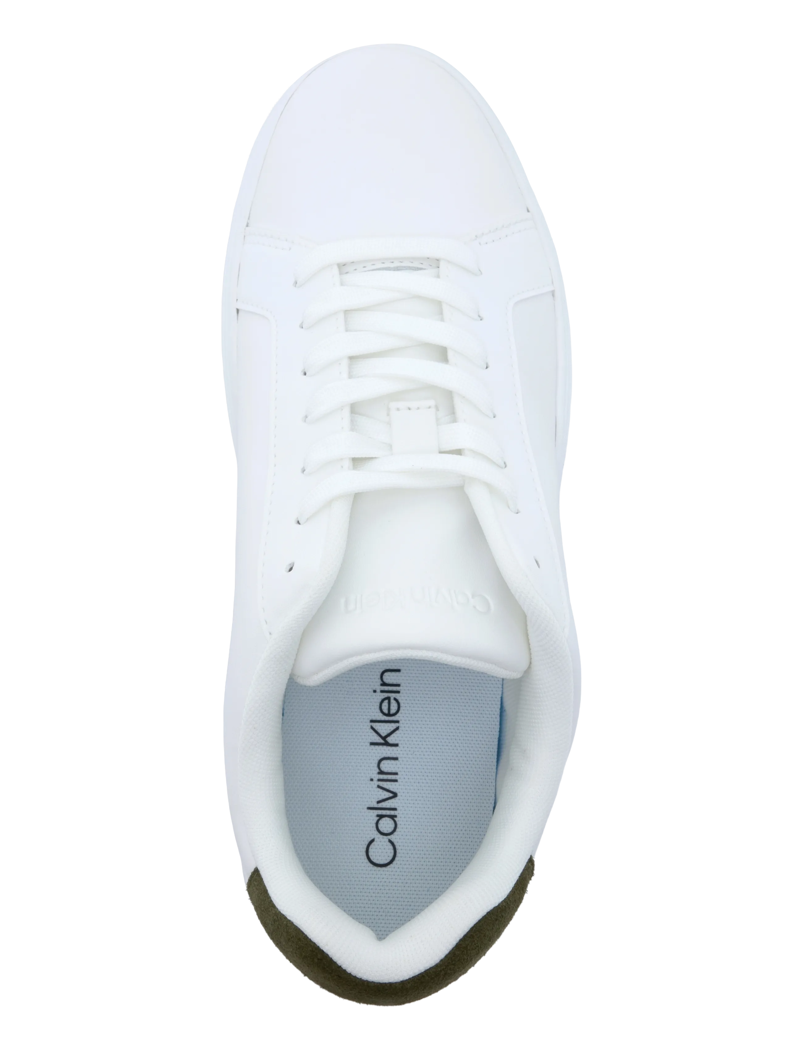 Calvin Klein - CLASSIC CUPSOLE LACEUP LTH - tossud - bright white olive dark night - 3