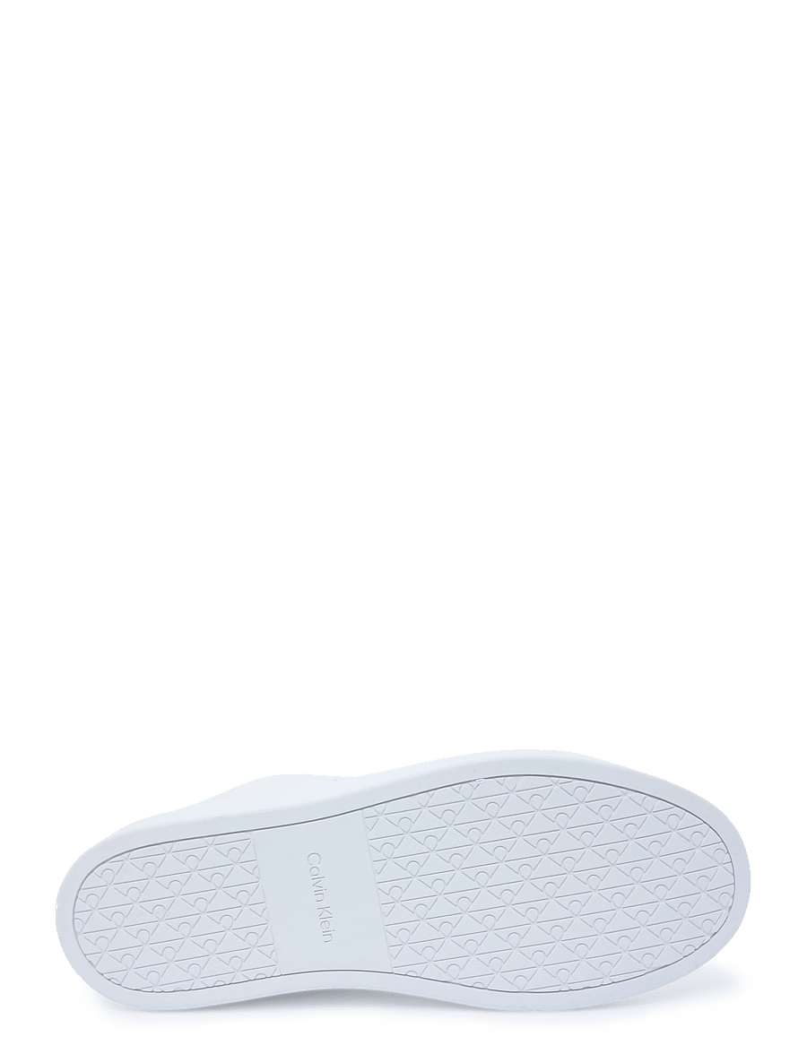 Calvin Klein - CLASSIC CUPSOLE LACEUP LTH - sneakers - bright white olive dark night - 4