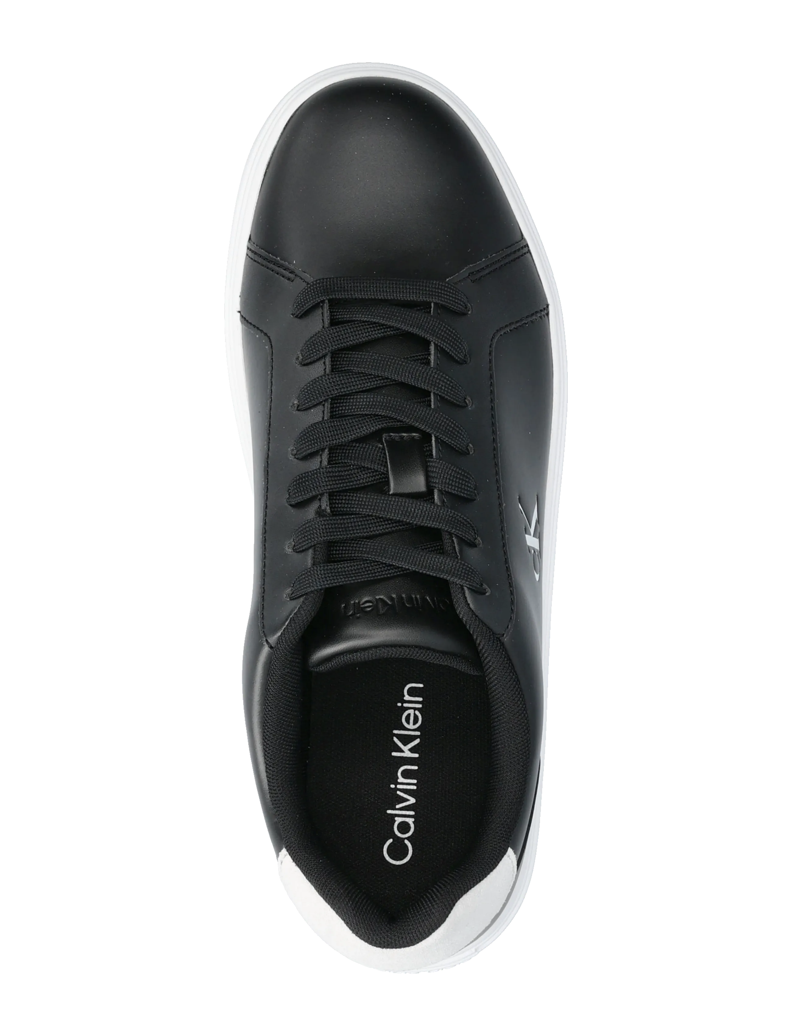 Calvin Klein - CLASSIC CUPSOLE LACEUP LTH - sneakers - black bright white - 3