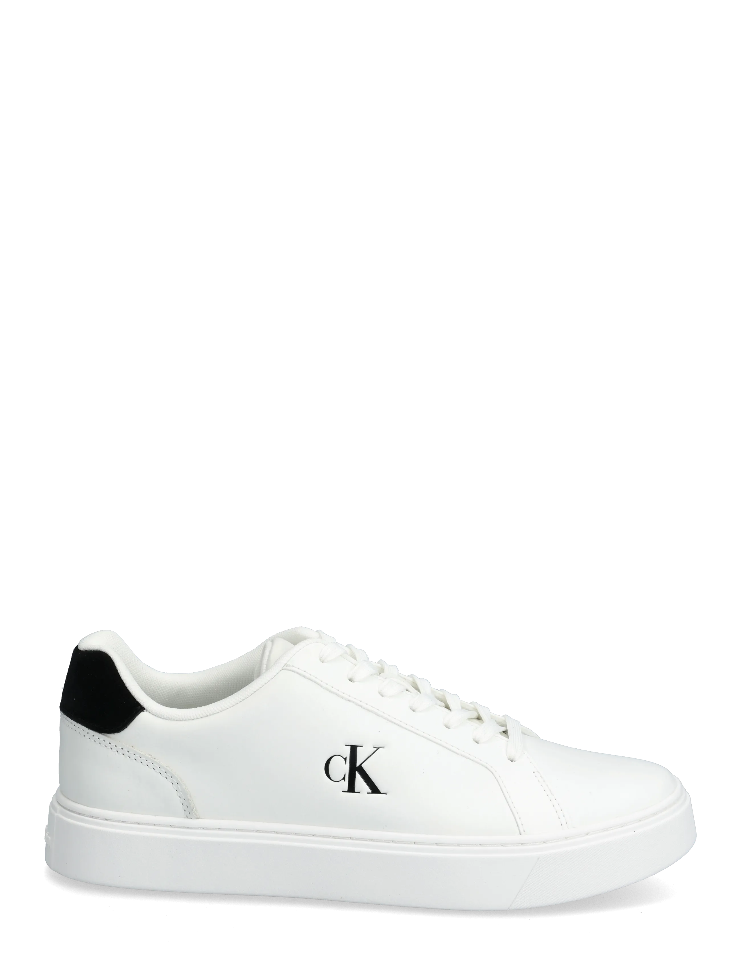 Calvin Klein - CLASSIC CUPSOLE LACEUP LTH - laisvalaikio batai - bright white black - 1