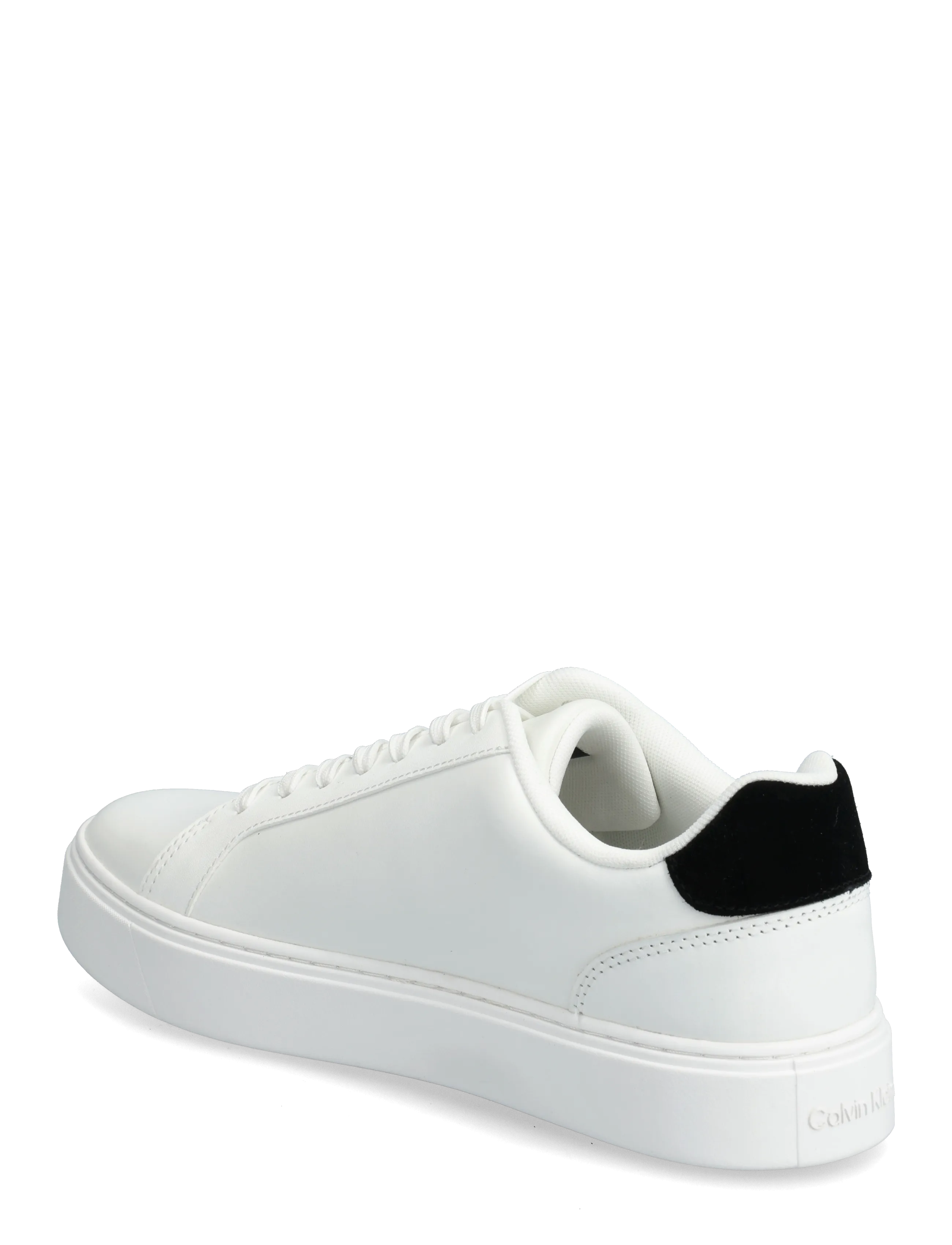 Calvin Klein - CLASSIC CUPSOLE LACEUP LTH - laisvalaikio batai - bright white black - 2