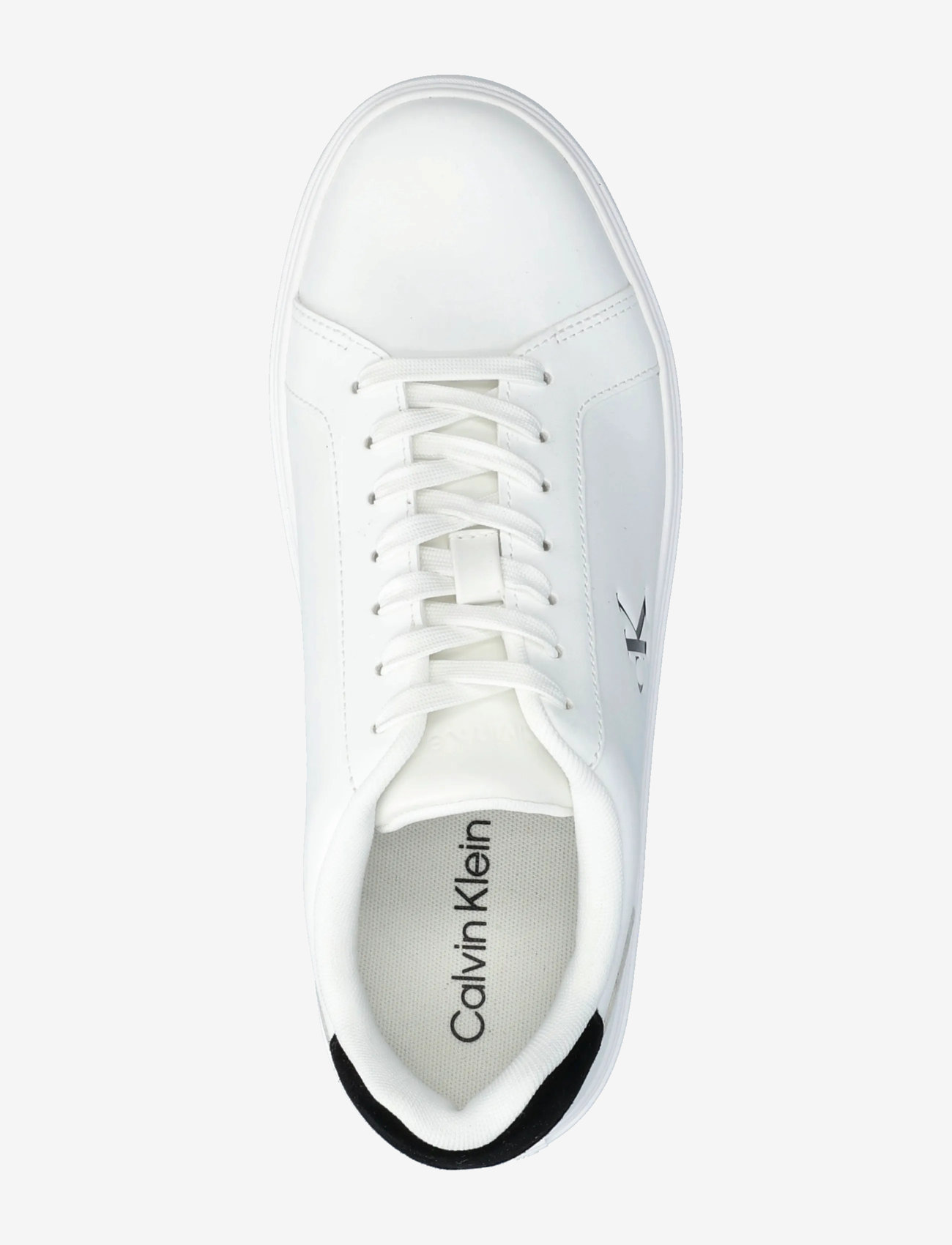 Calvin Klein - CLASSIC CUPSOLE LACEUP LTH - sneakers - bright white black - 3