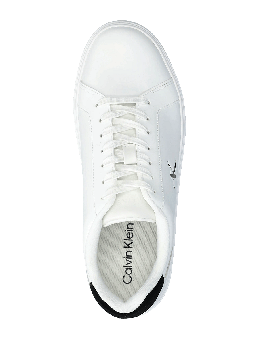 Calvin Klein - CLASSIC CUPSOLE LACEUP LTH - sneakers - bright white black - 3