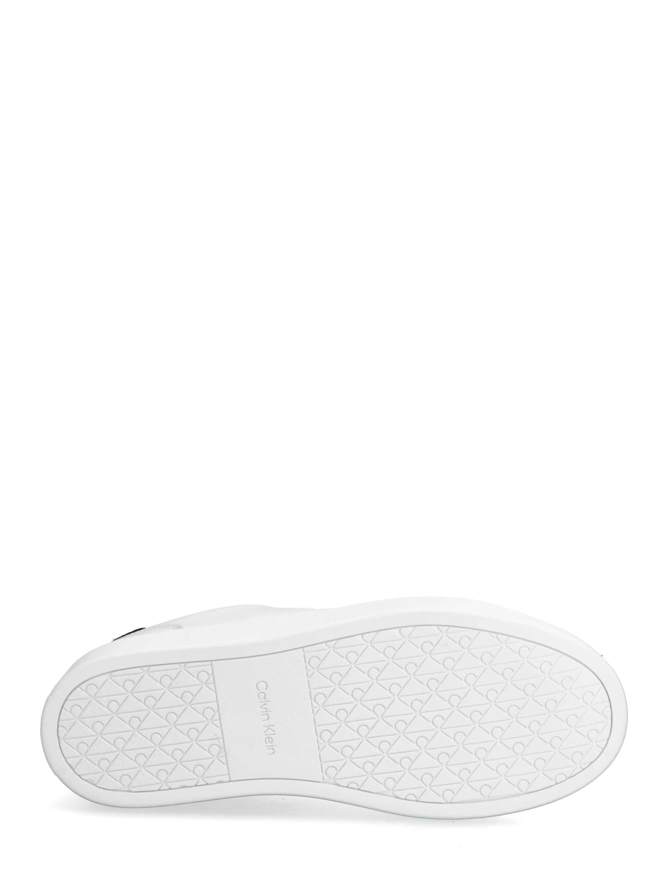 Calvin Klein - CLASSIC CUPSOLE LACEUP LTH - laisvalaikio batai - bright white black - 4