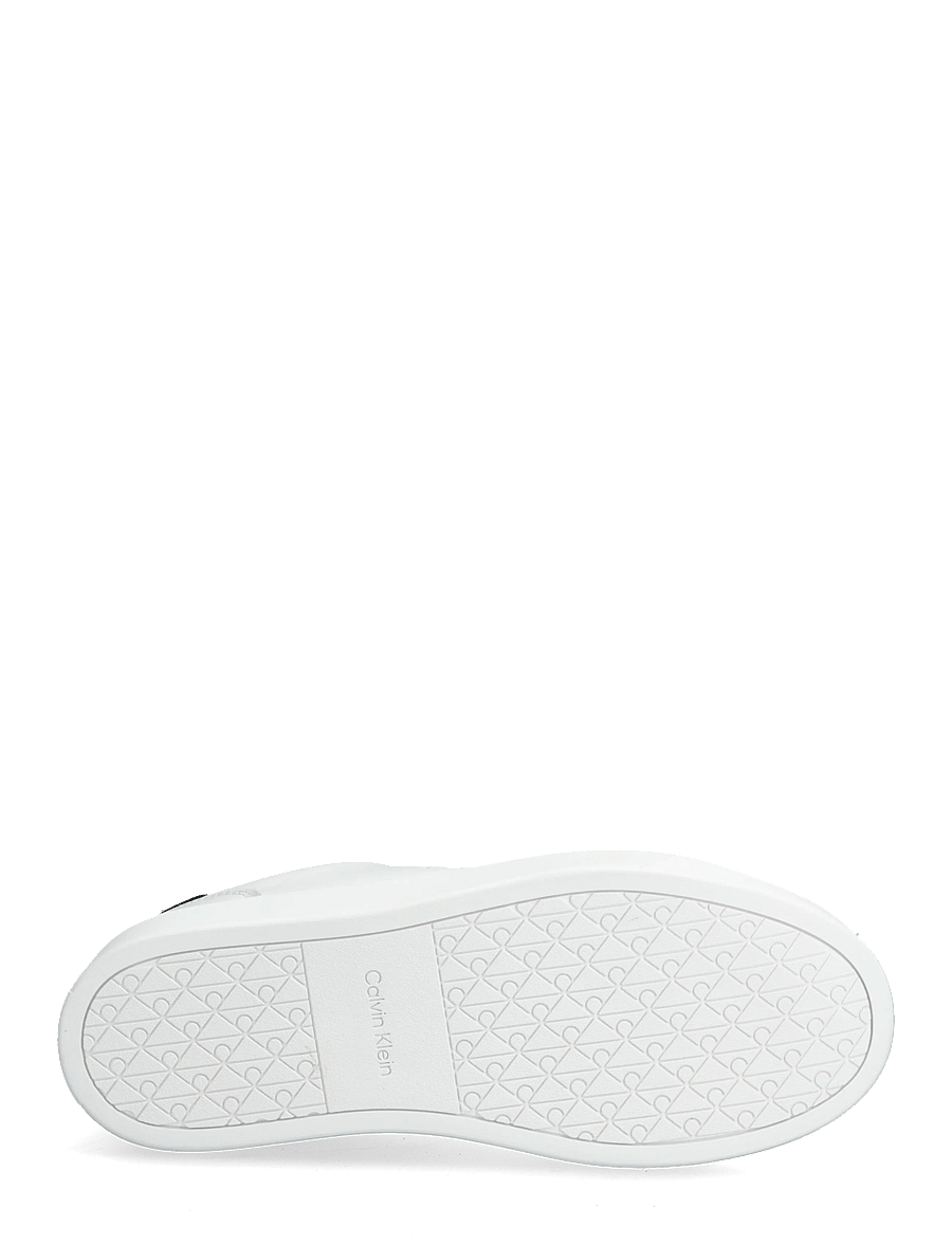 Calvin Klein - CLASSIC CUPSOLE LACEUP LTH - sneakers - bright white black - 4