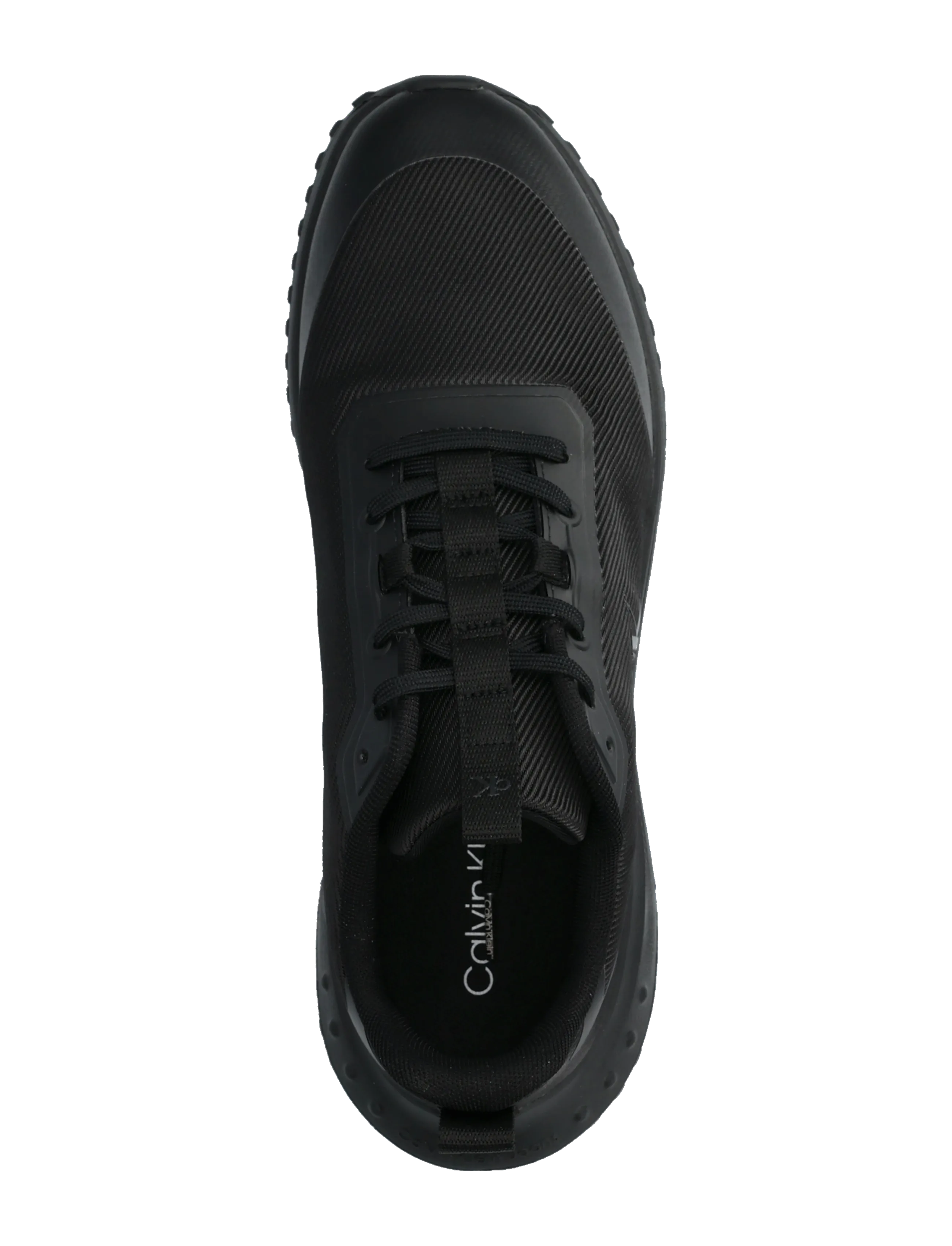 Calvin Klein - EVA RUNNER LACE UP MAT MIX - triple black - 3