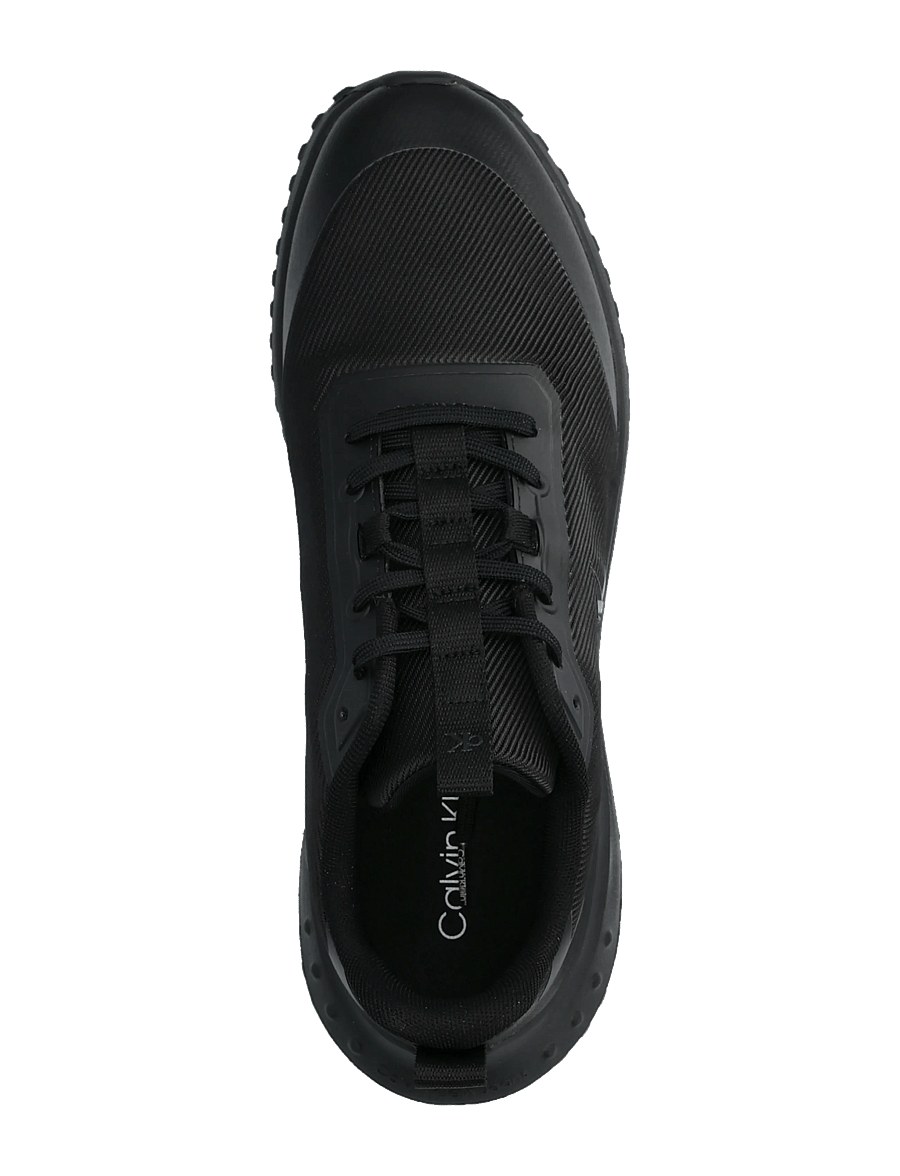 Calvin Klein - EVA RUNNER LACE UP MAT MIX - triple black - 3