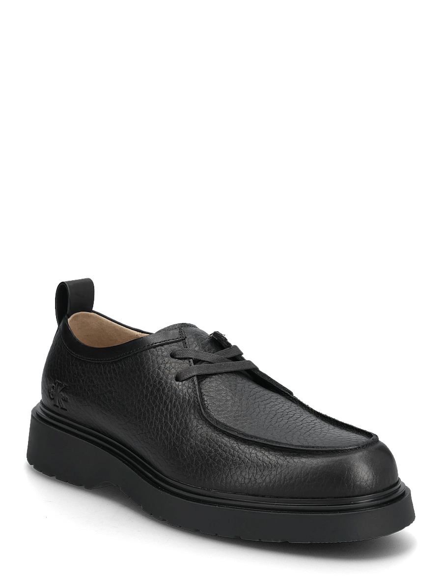 Calvin Klein - COMBAT APRON LACEUP LTH - chukka boots - triple black - 0