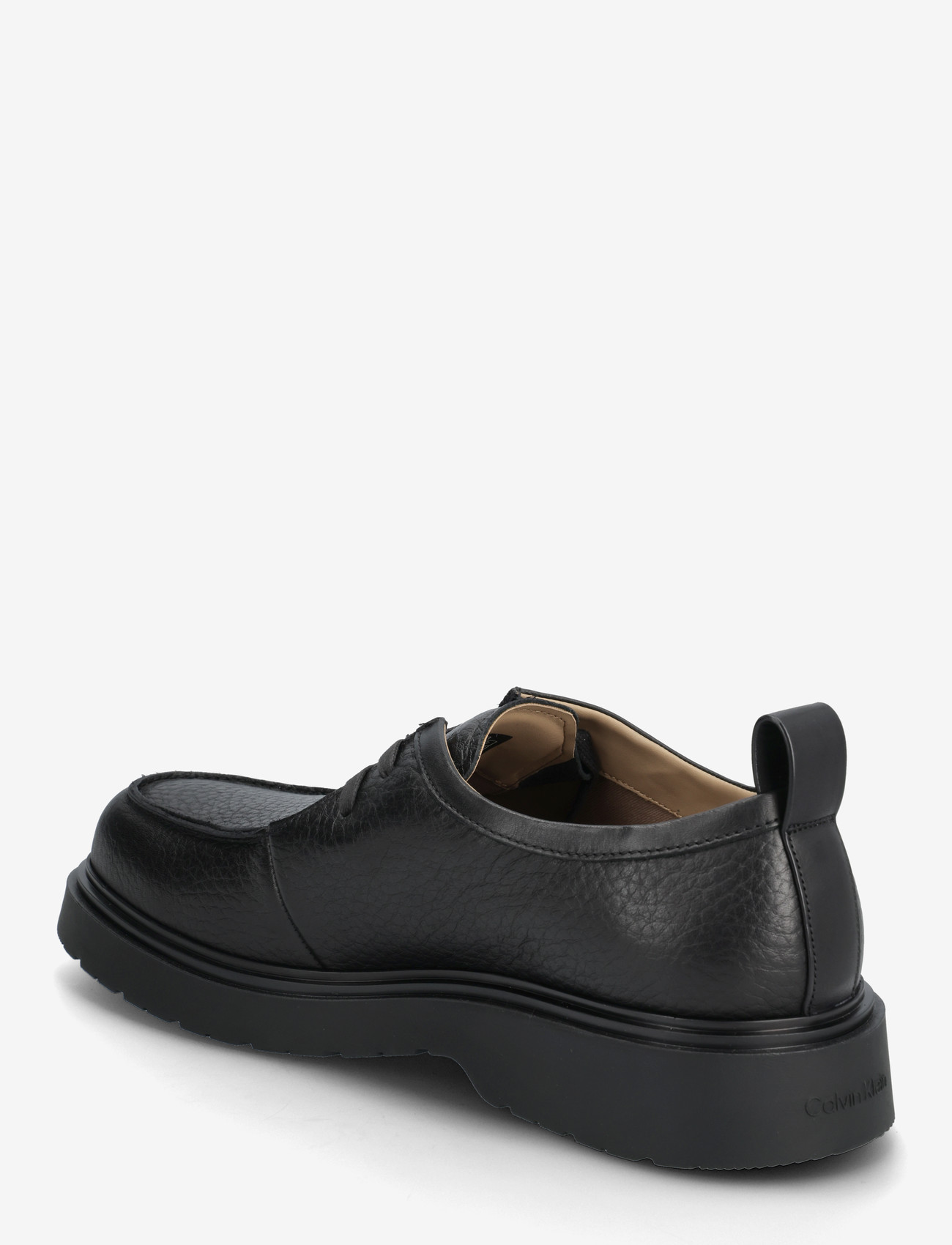 Calvin Klein - COMBAT APRON LACEUP LTH - chukka boots - triple black - 2