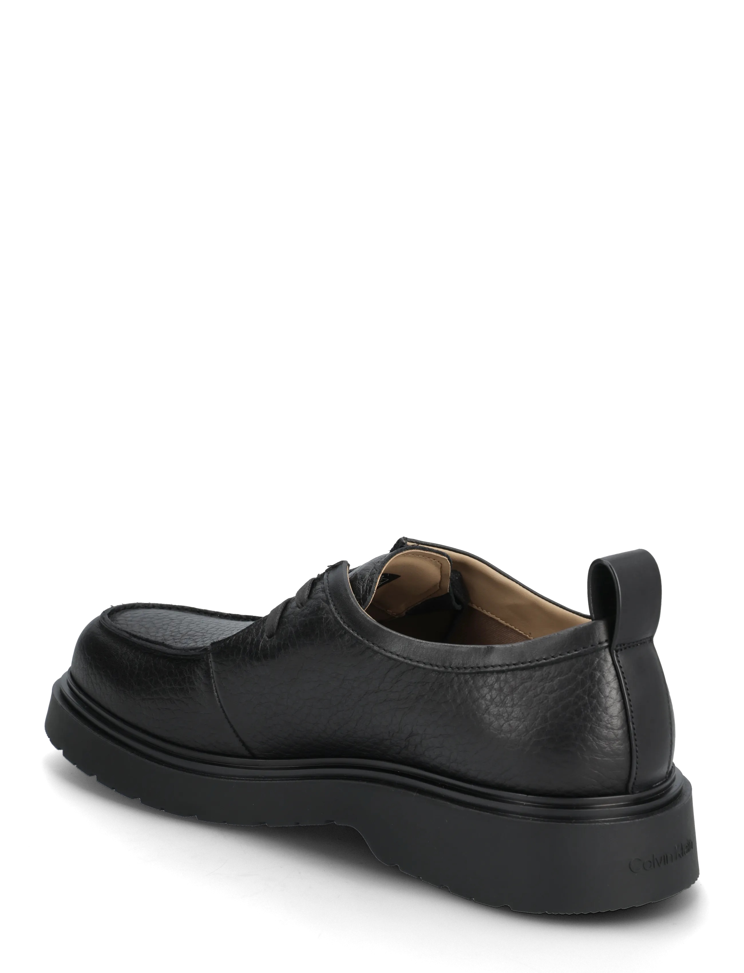 Calvin Klein - COMBAT APRON LACEUP LTH - chukka boots - triple black - 2