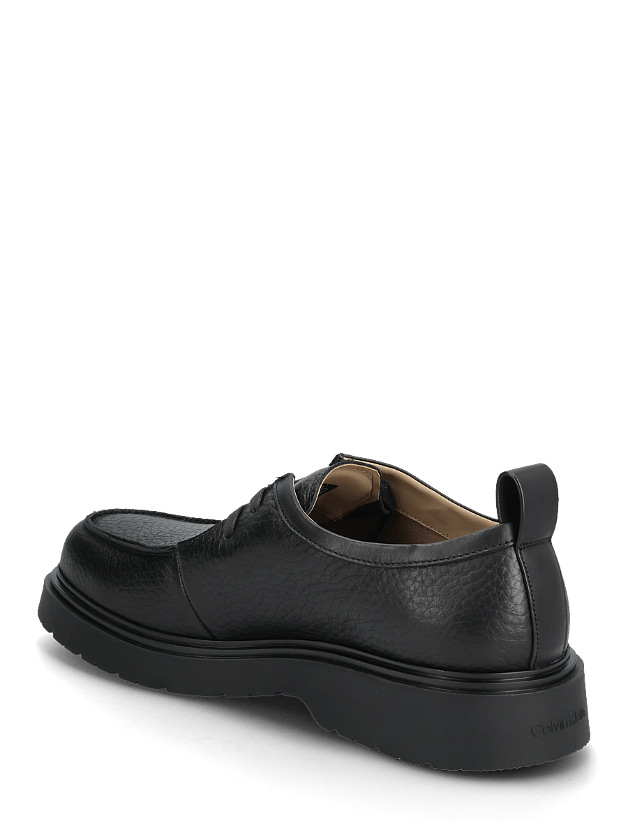 Calvin Klein - COMBAT APRON LACEUP LTH - chukka boots - triple black - 2