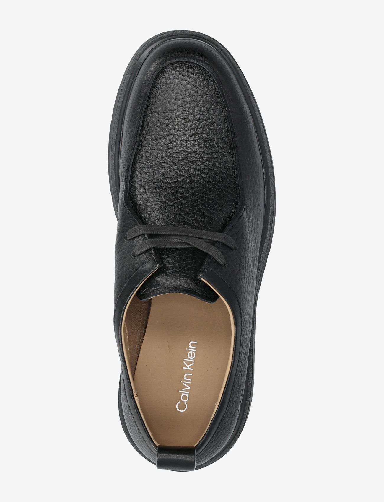 Calvin Klein - COMBAT APRON LACEUP LTH - chukka boots - triple black - 3
