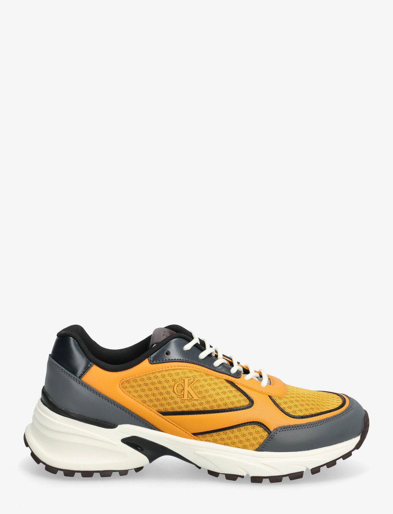 Calvin Klein - HIKE RUNNER LACEUP MESH MIX - låga sneakers - granite gray saffron bordeaux - 1