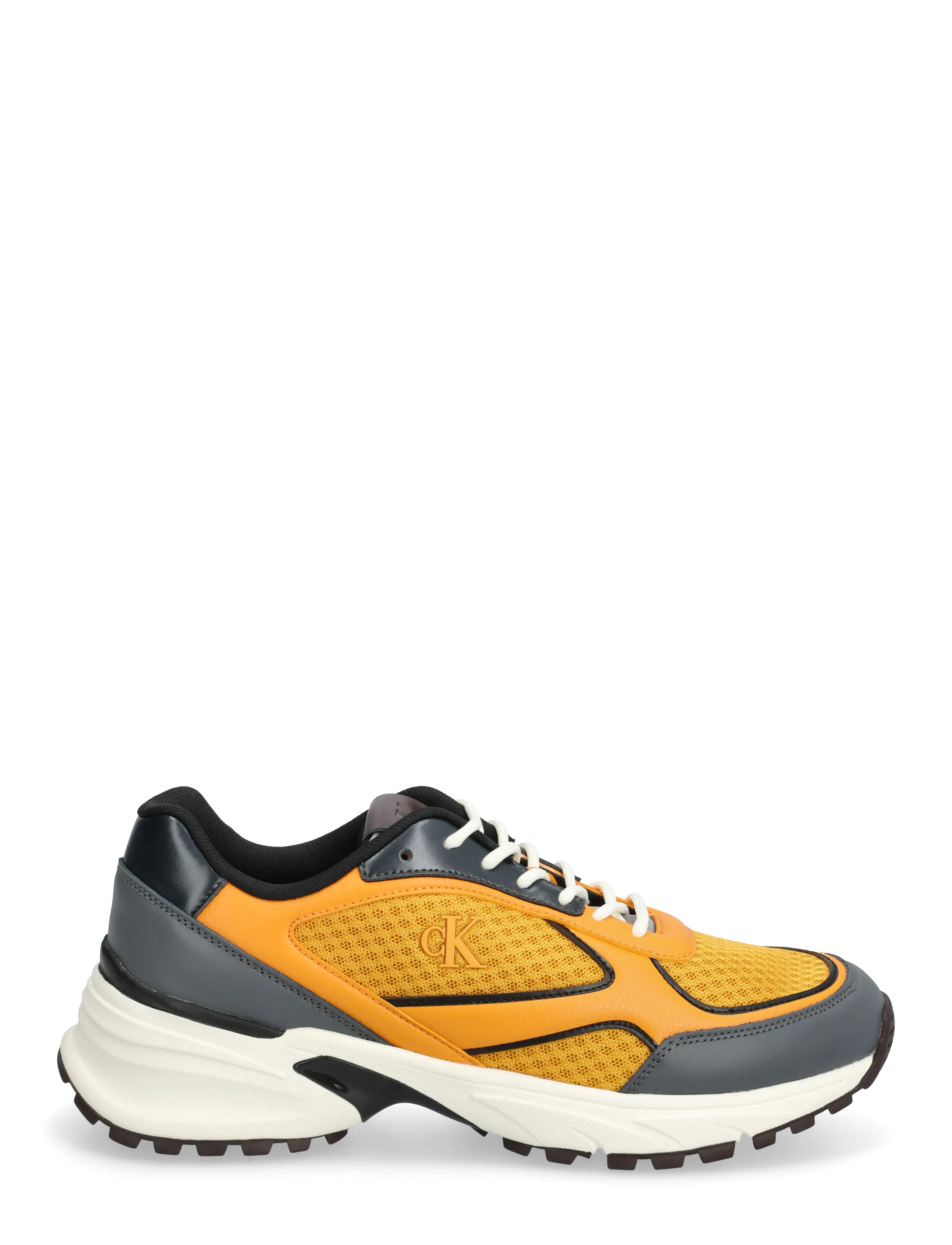 Calvin Klein - HIKE RUNNER LACEUP MESH MIX - madala säärega tossud - granite gray saffron bordeaux - 1