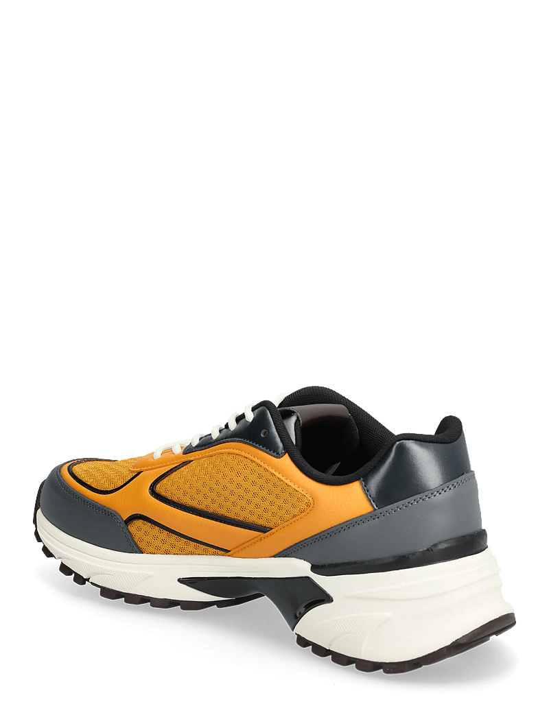 Calvin Klein - HIKE RUNNER LACEUP MESH MIX - låga sneakers - granite gray saffron bordeaux - 2