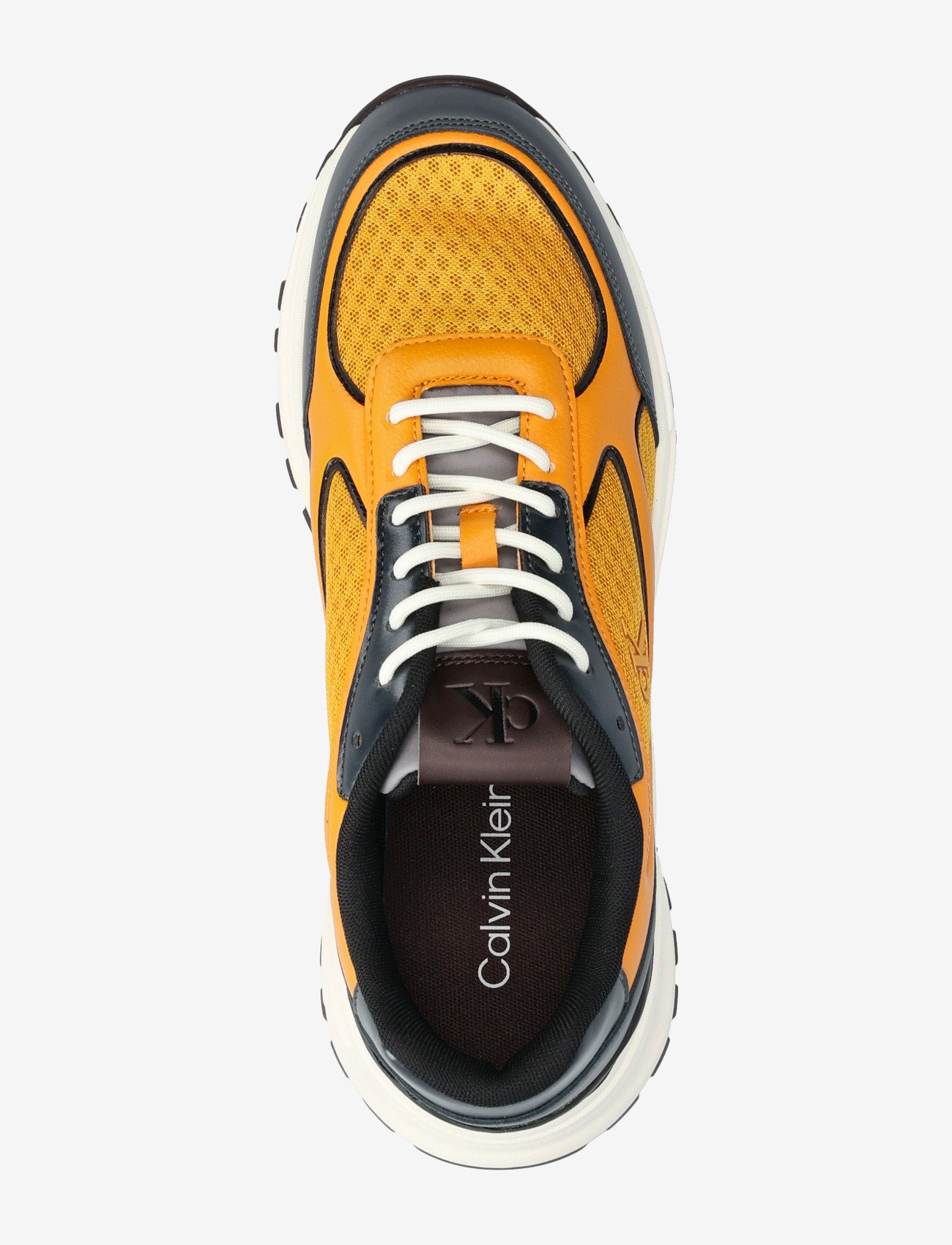 Calvin Klein - HIKE RUNNER LACEUP MESH MIX - låga sneakers - granite gray saffron bordeaux - 3