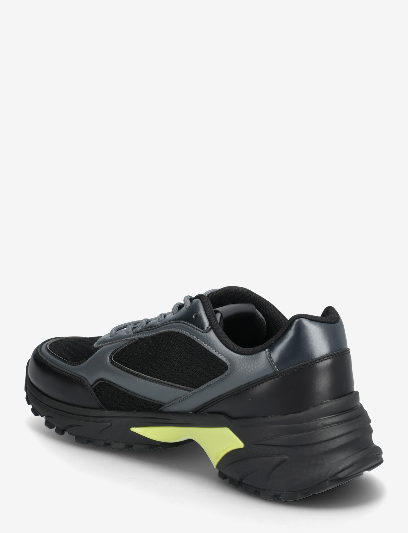 Calvin Klein - HIKE RUNNER LACEUP MESH MIX - låga sneakers - black coal buttercup - 2