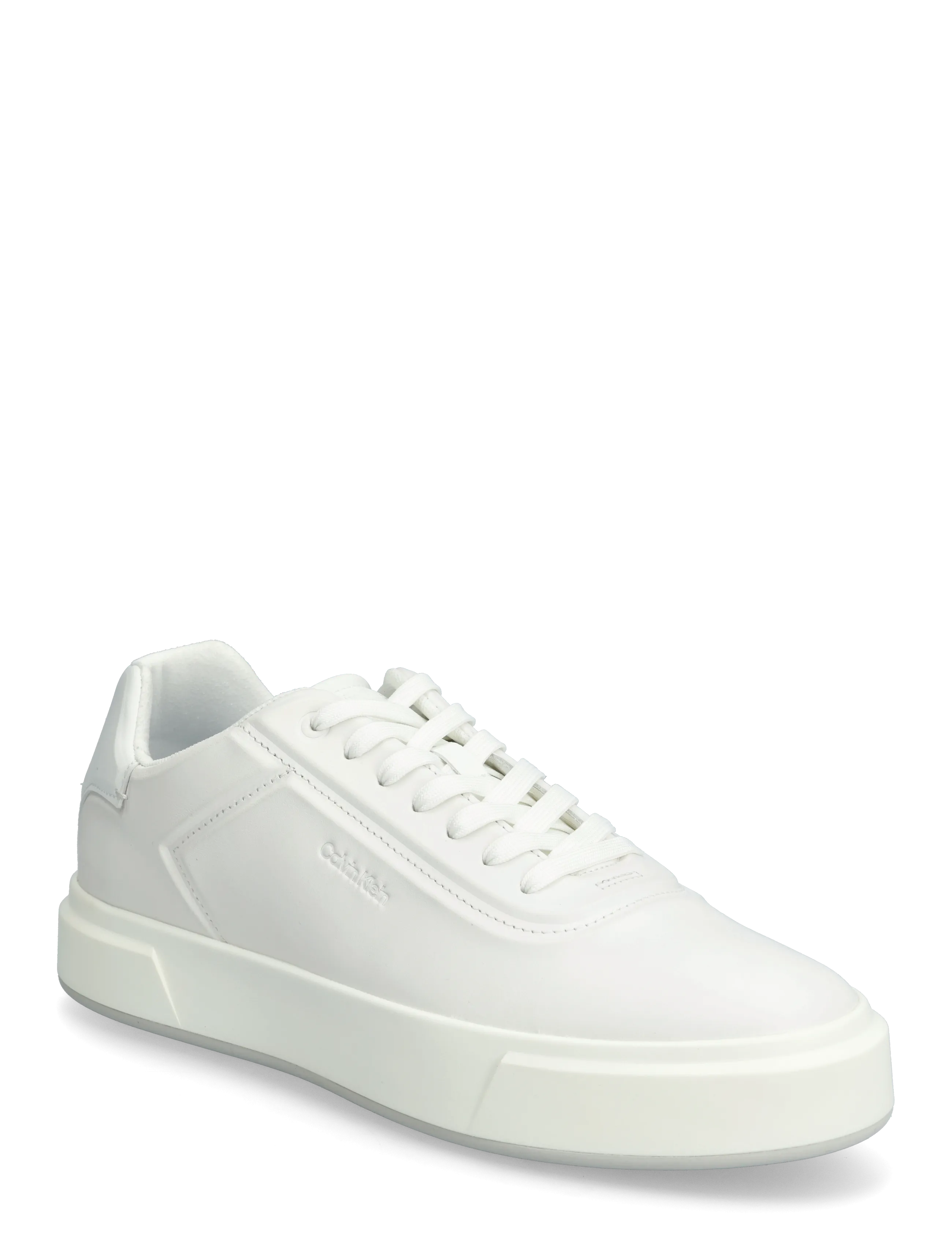 Calvin Klein BASKET CUPS OXF LUP HF LTH - Skór - TRIPLE BRIGHT WHITE / white