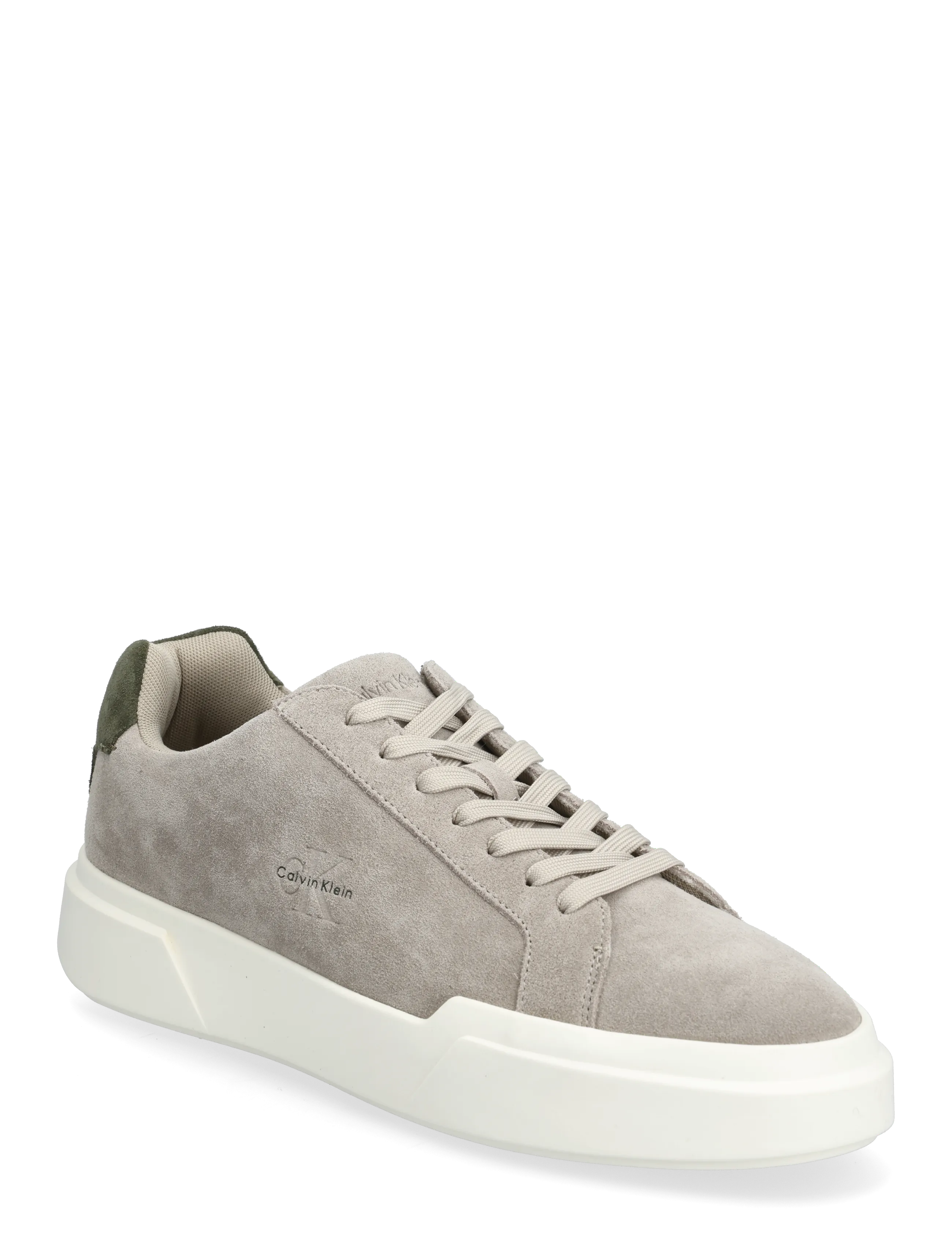 Calvin Klein CHUNKY CUPSOLE LACEUP SU - Sneakers - DESERT TAUPE MEDIEVAL FOREST / grey