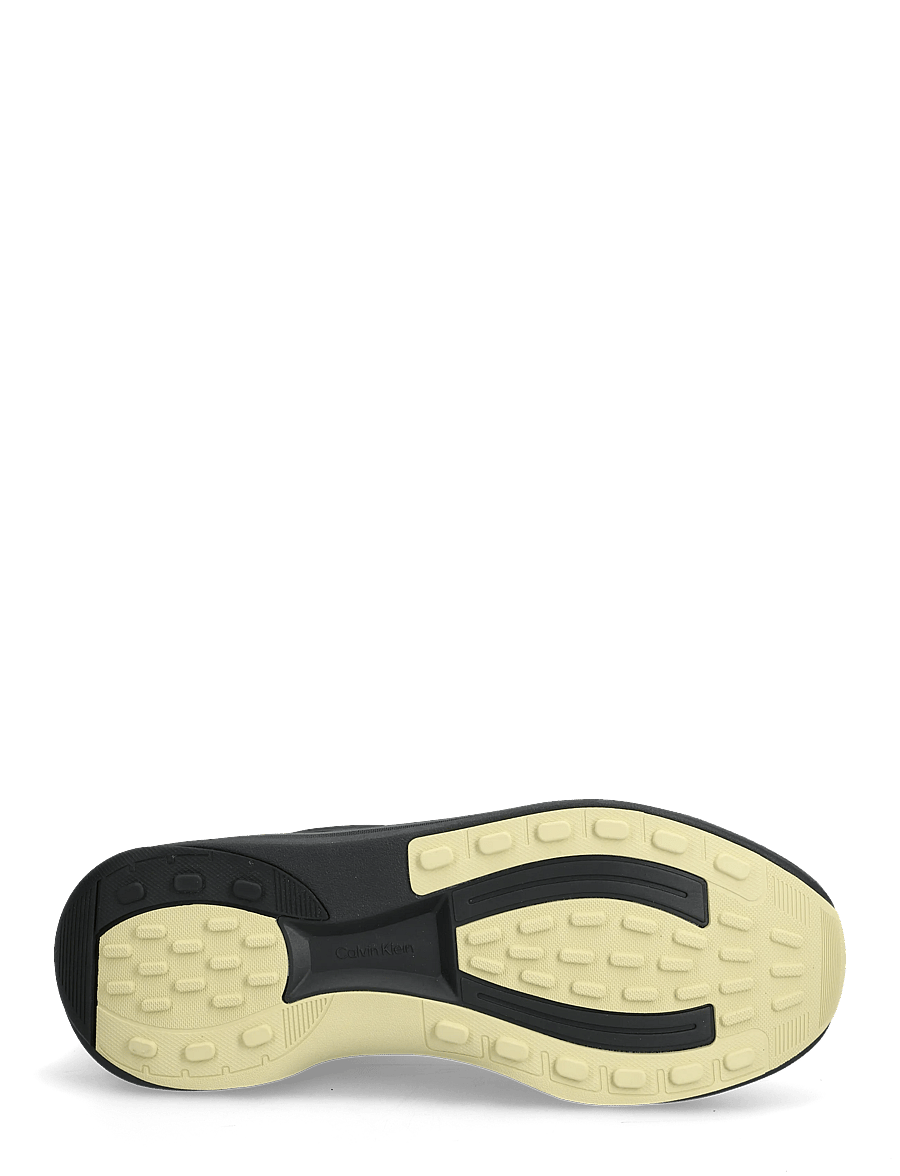 Calvin Klein - CHUNKY RUNNER LACE UP MIX AOP - low-top sneaker - black medieval forest coal lime - 4