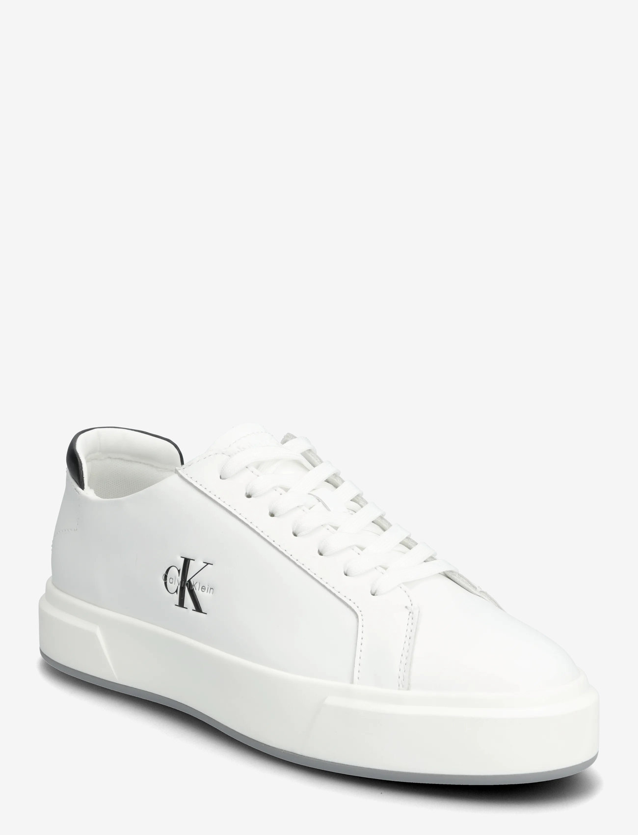 Calvin Klein - BASKET CUPSOLE LACEUP LTH ML - lave sneakers - bright white/black - 0
