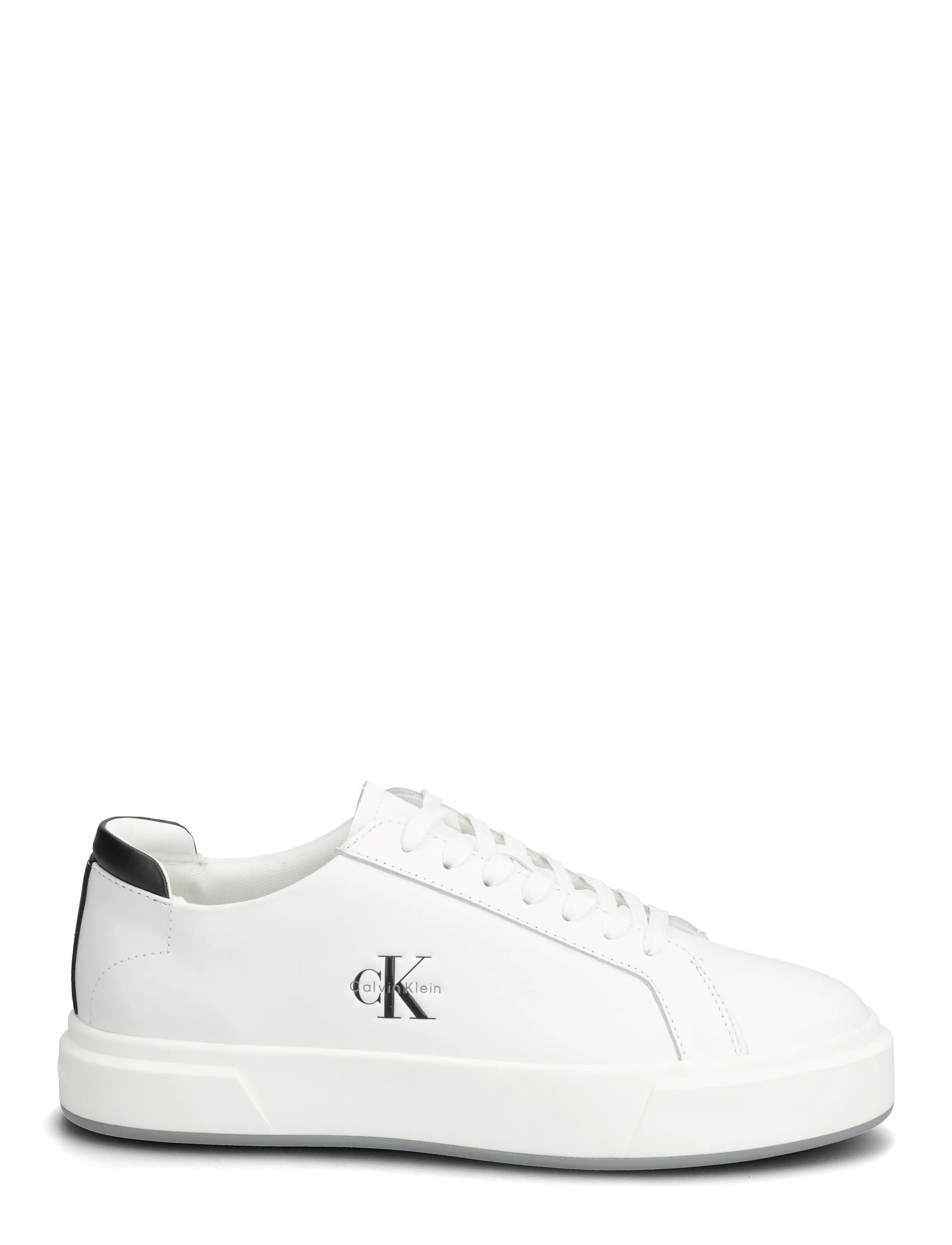 Calvin Klein - BASKET CUPSOLE LACEUP LTH ML - low tops - bright white/black - 1
