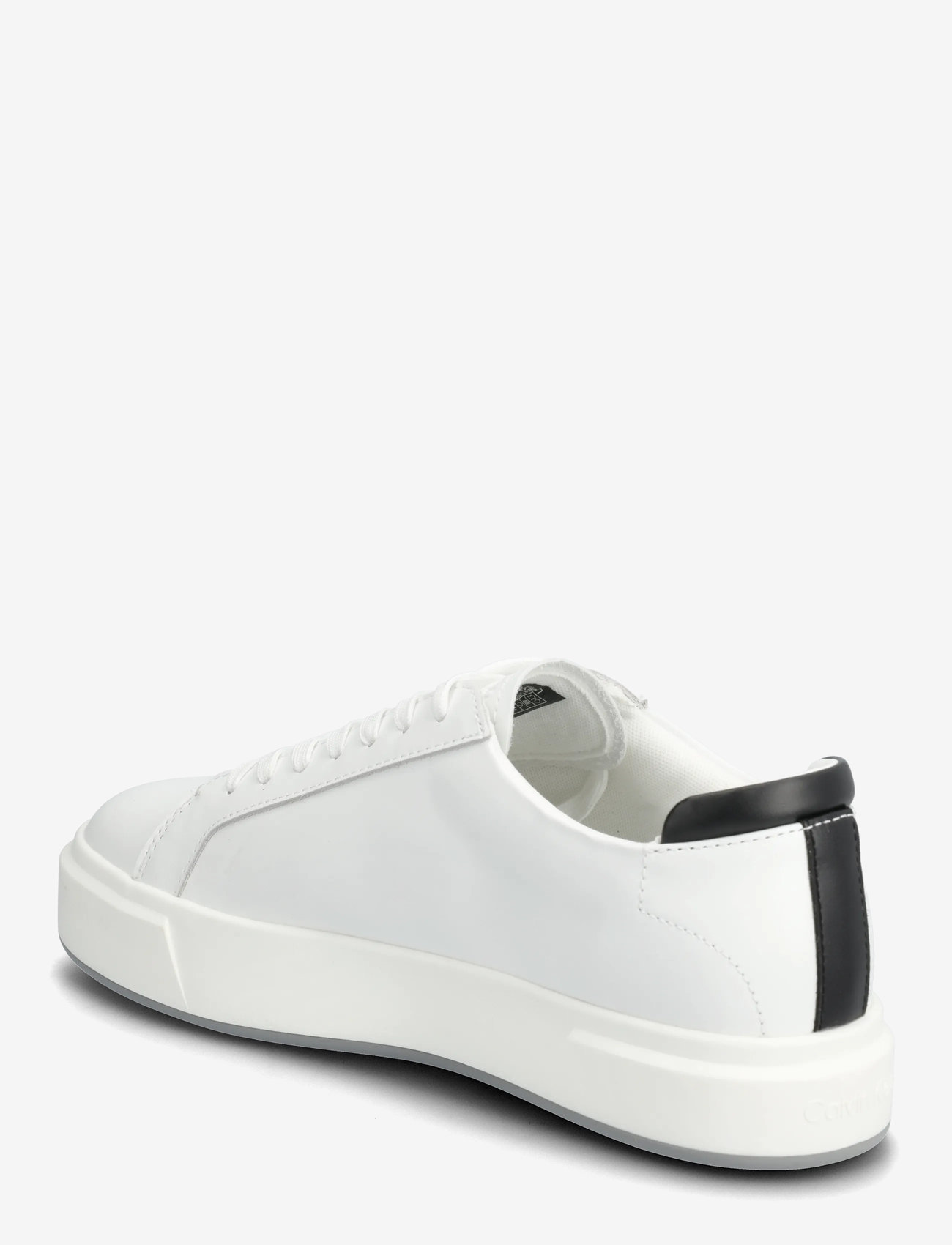 Calvin Klein - BASKET CUPSOLE LACEUP LTH ML - lave sneakers - bright white/black - 2