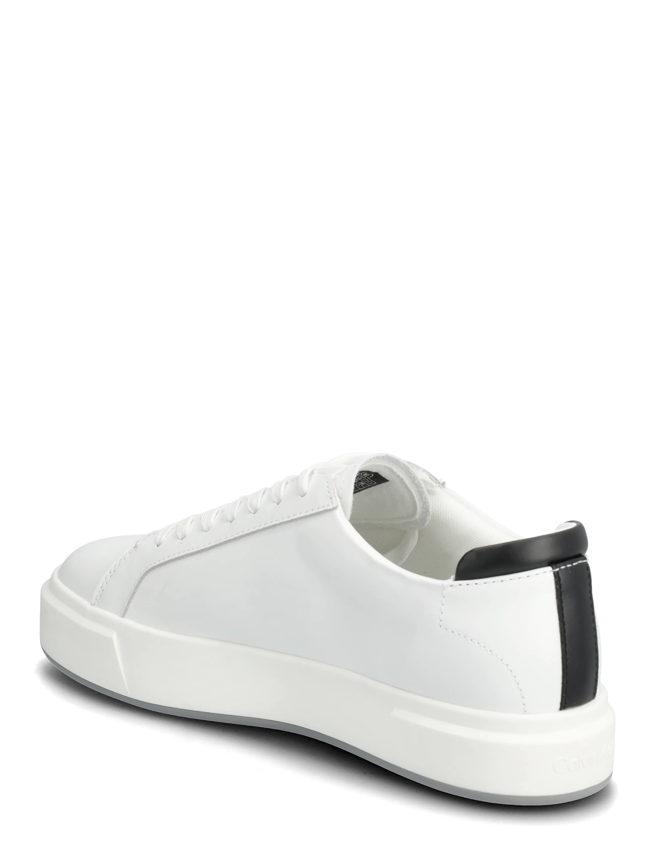 Calvin Klein - BASKET CUPSOLE LACEUP LTH ML - low tops - bright white/black - 2