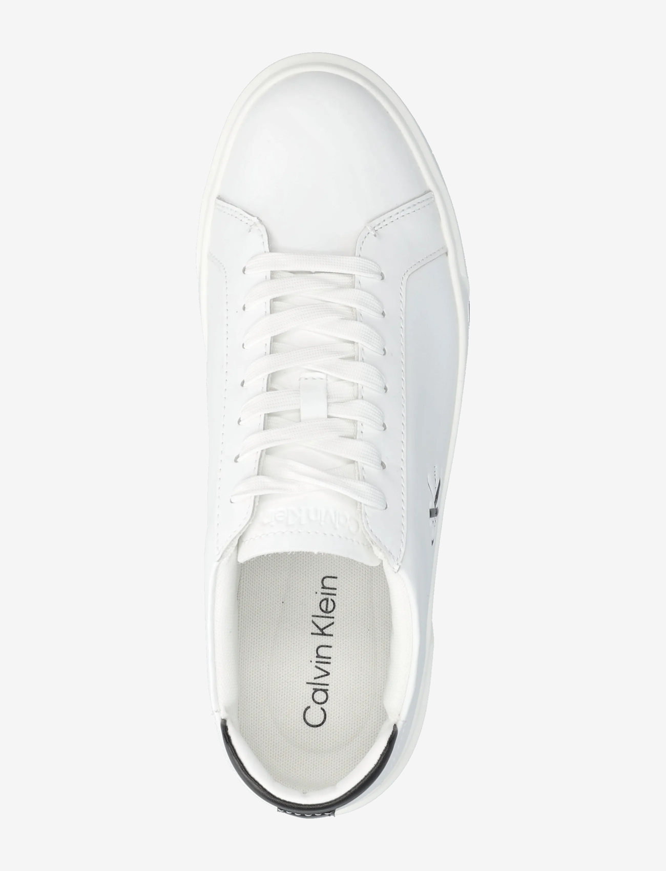 Calvin Klein - BASKET CUPSOLE LACEUP LTH ML - lave sneakers - bright white/black - 3