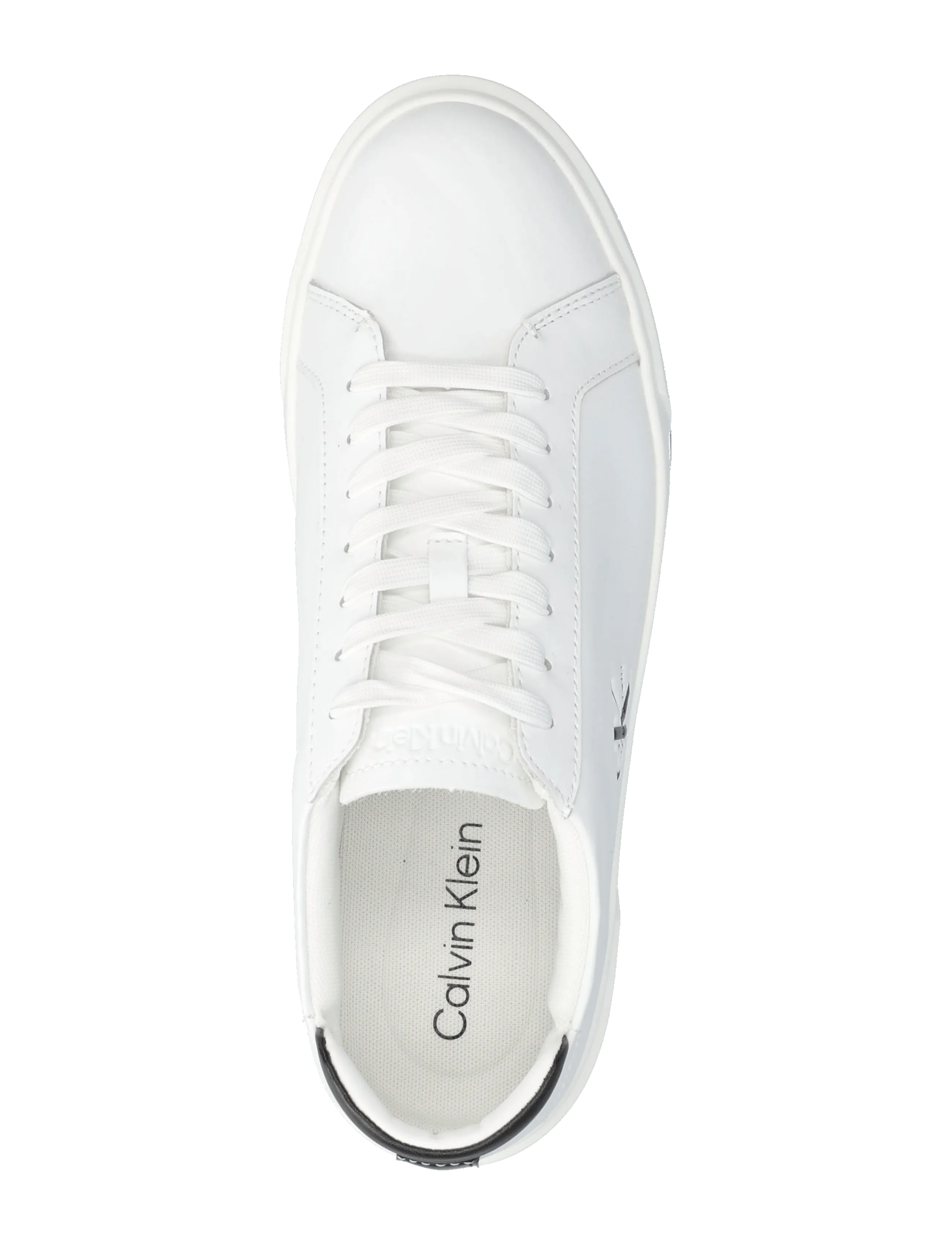 Calvin Klein - BASKET CUPSOLE LACEUP LTH ML - low tops - bright white/black - 3