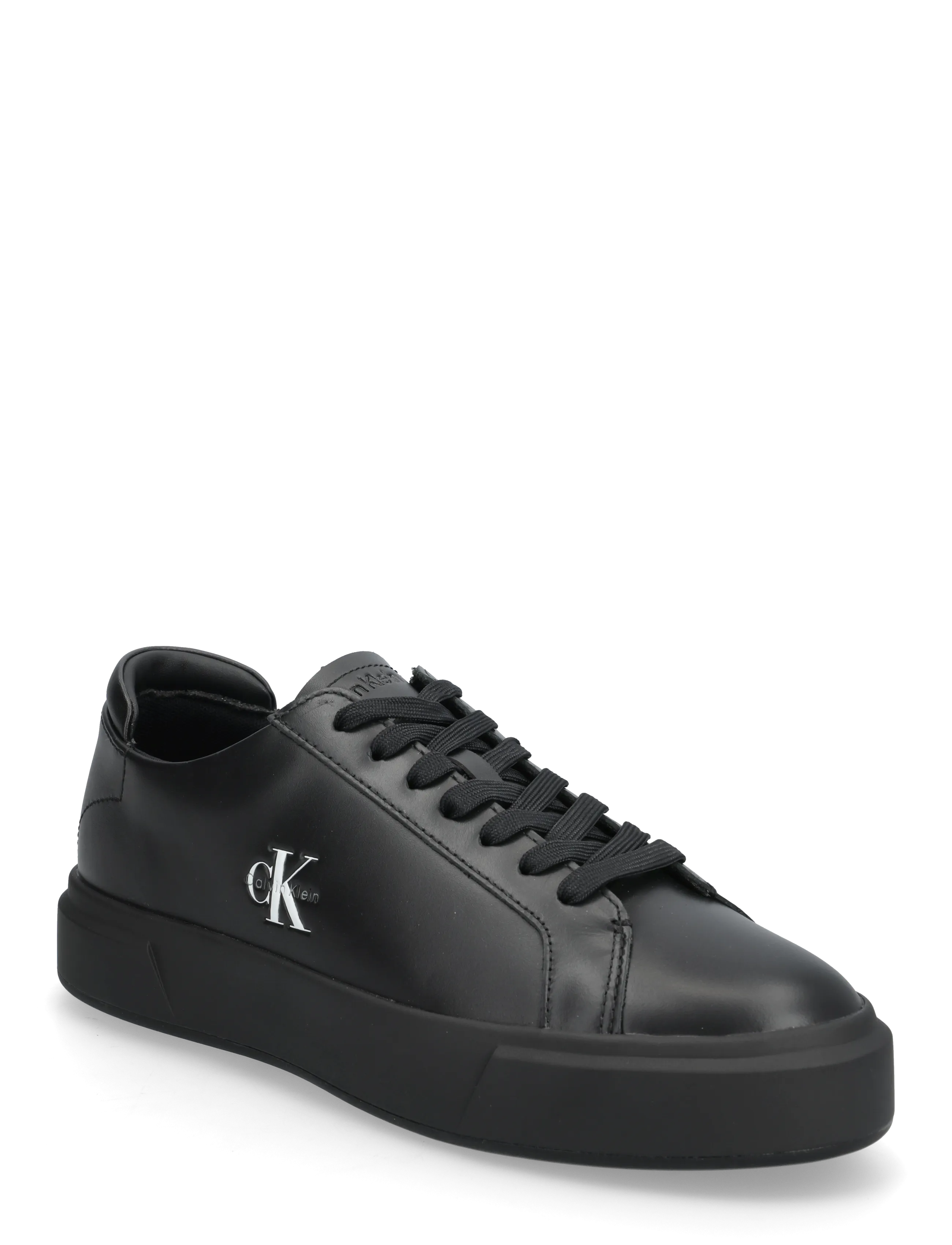 Calvin Klein BASKET CUPSOLE LACEUP LTH ML - Sneakers - TRIPLE BLACK / black