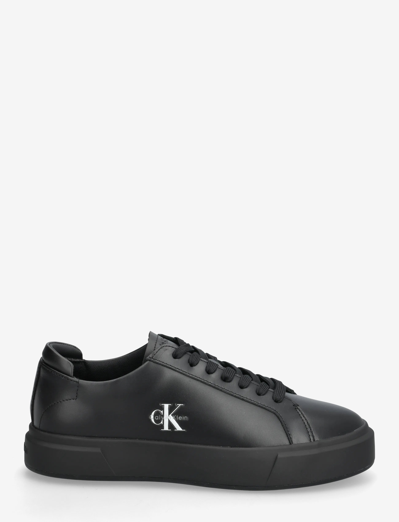 Calvin Klein - BASKET CUPSOLE LACEUP LTH ML - madala säärega tossud - triple black - 1