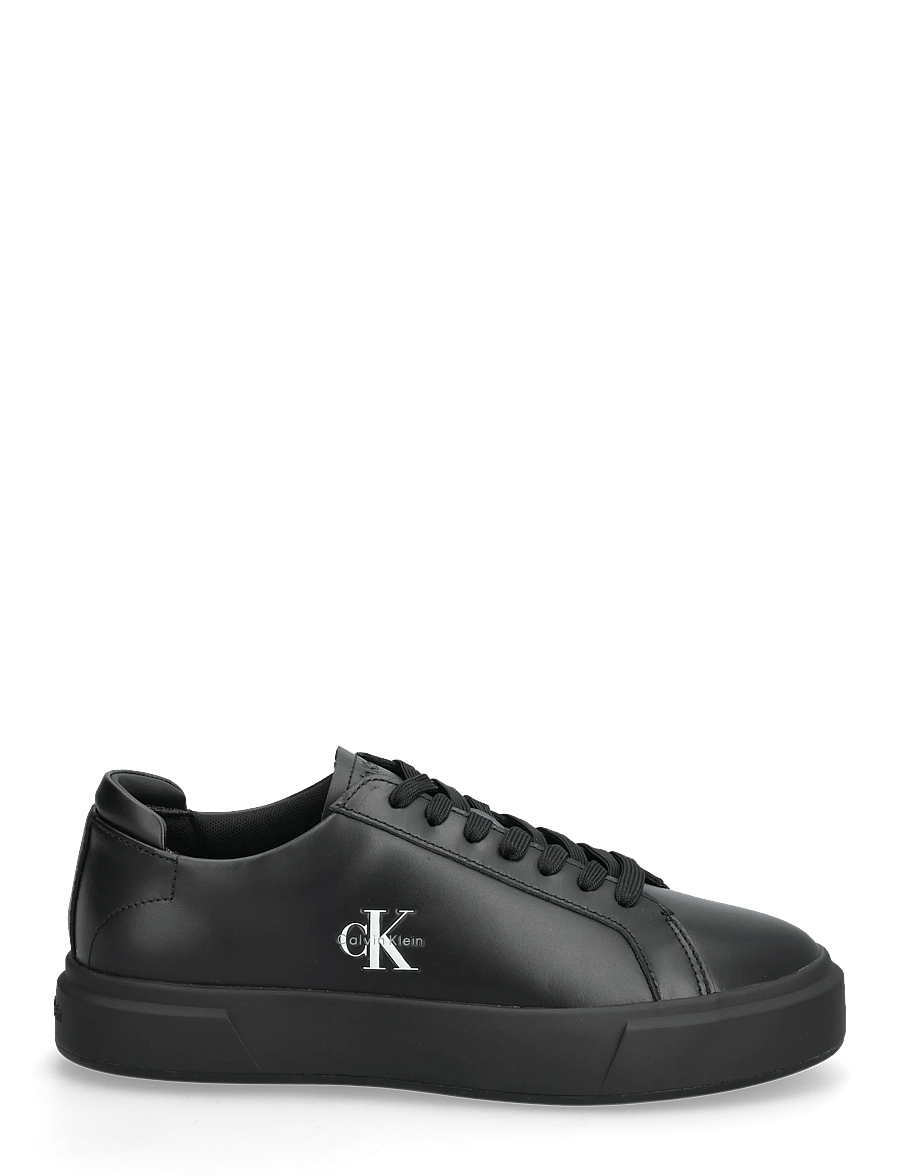Calvin Klein - BASKET CUPSOLE LACEUP LTH ML - madala säärega - triple black - 1