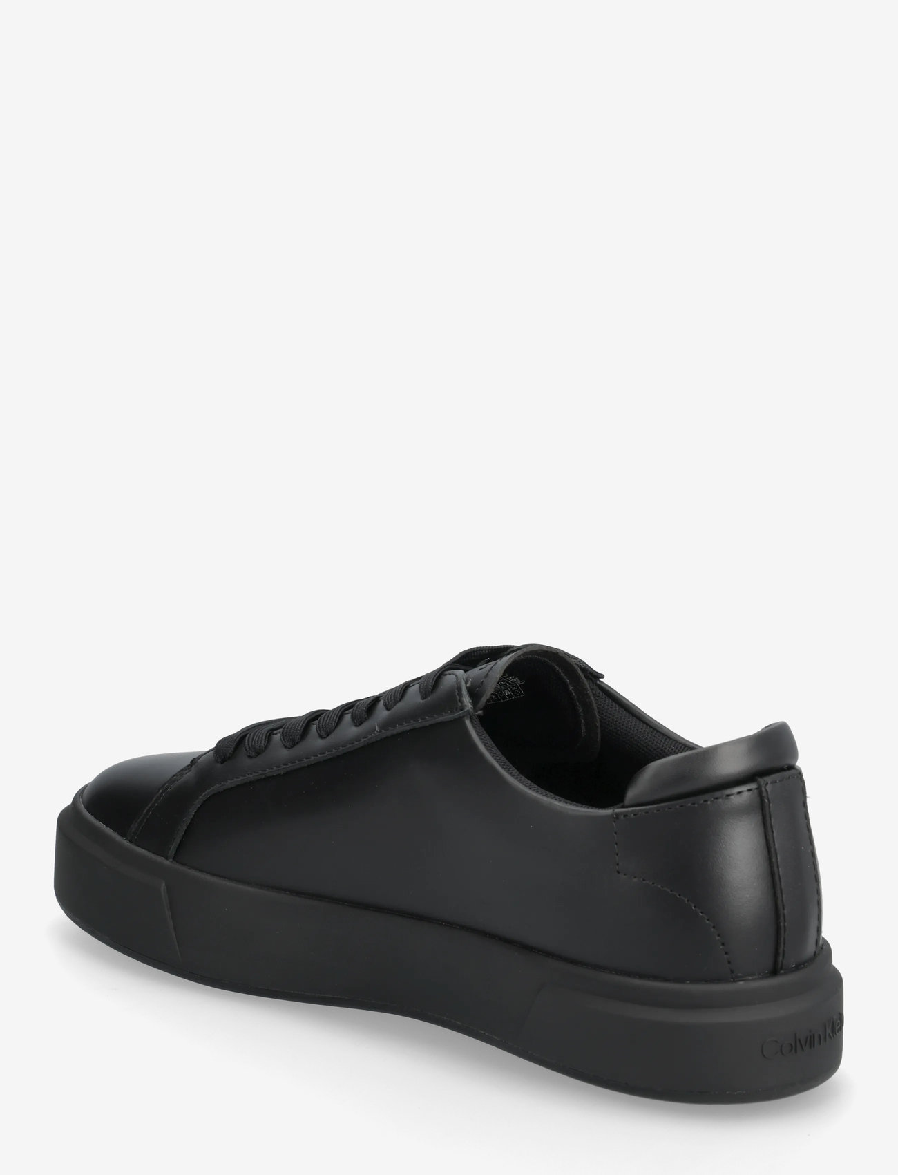 Calvin Klein - BASKET CUPSOLE LACEUP LTH ML - madala säärega tossud - triple black - 2