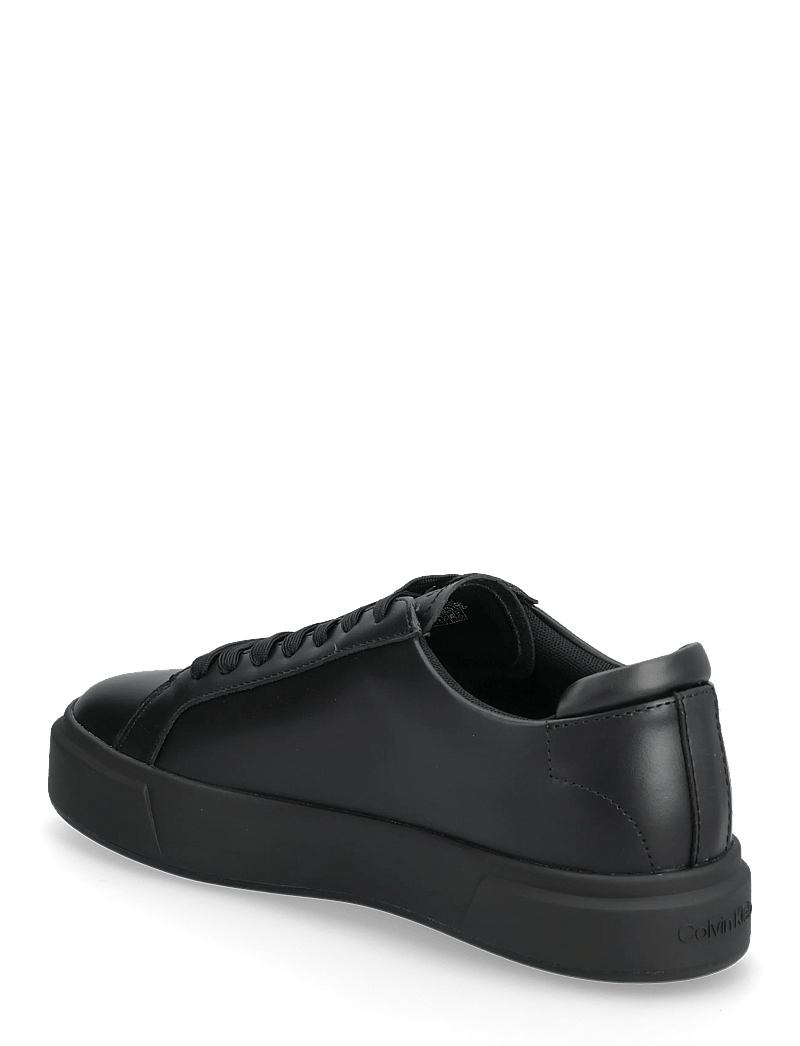 Calvin Klein - BASKET CUPSOLE LACEUP LTH ML - madala säärega tossud - triple black - 2